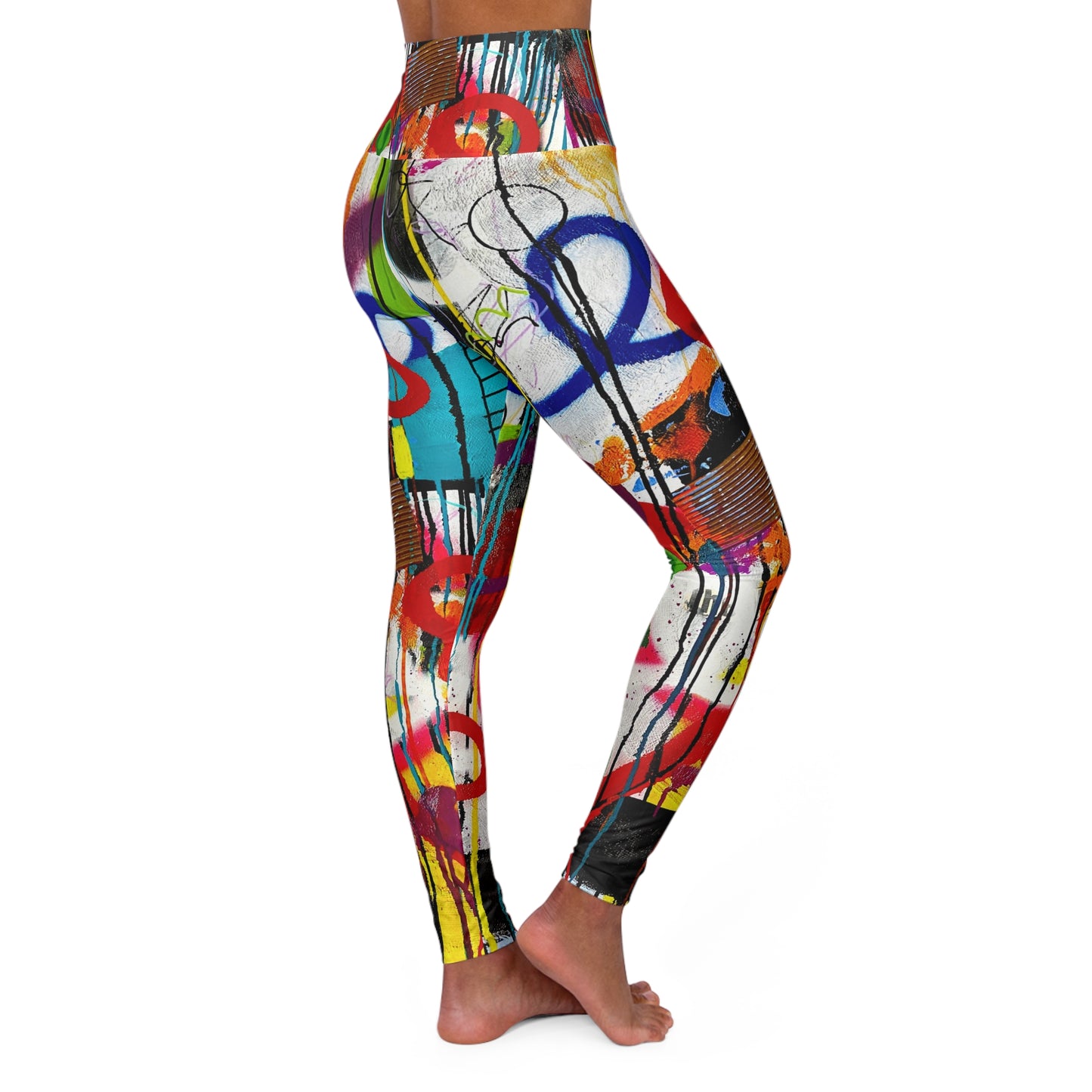 High Waisted Leggings (AOP) by Dani Wilson