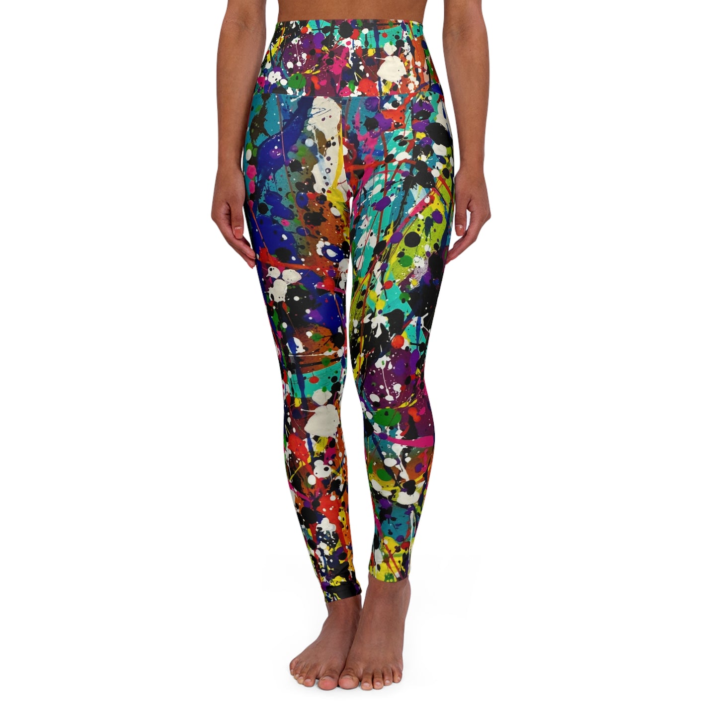 High Waisted Leggings (AOP) by Dani Wilson