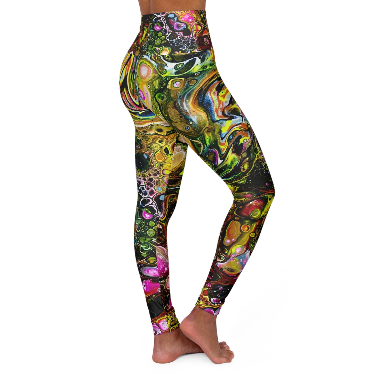 High Waisted Leggings (AOP) by Dani Wilson