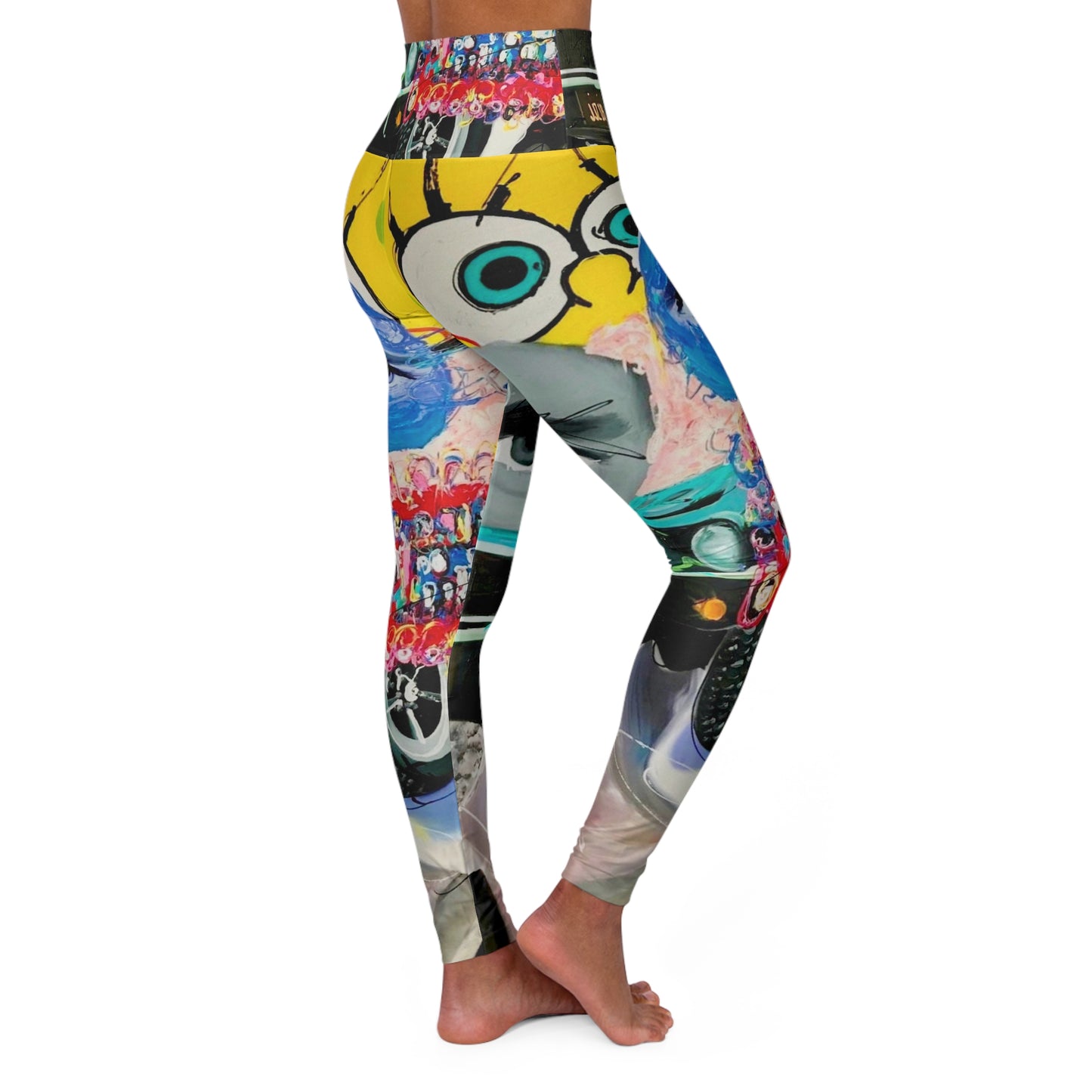 High Waisted Yoga Leggings (AOP) by Dani Wilson