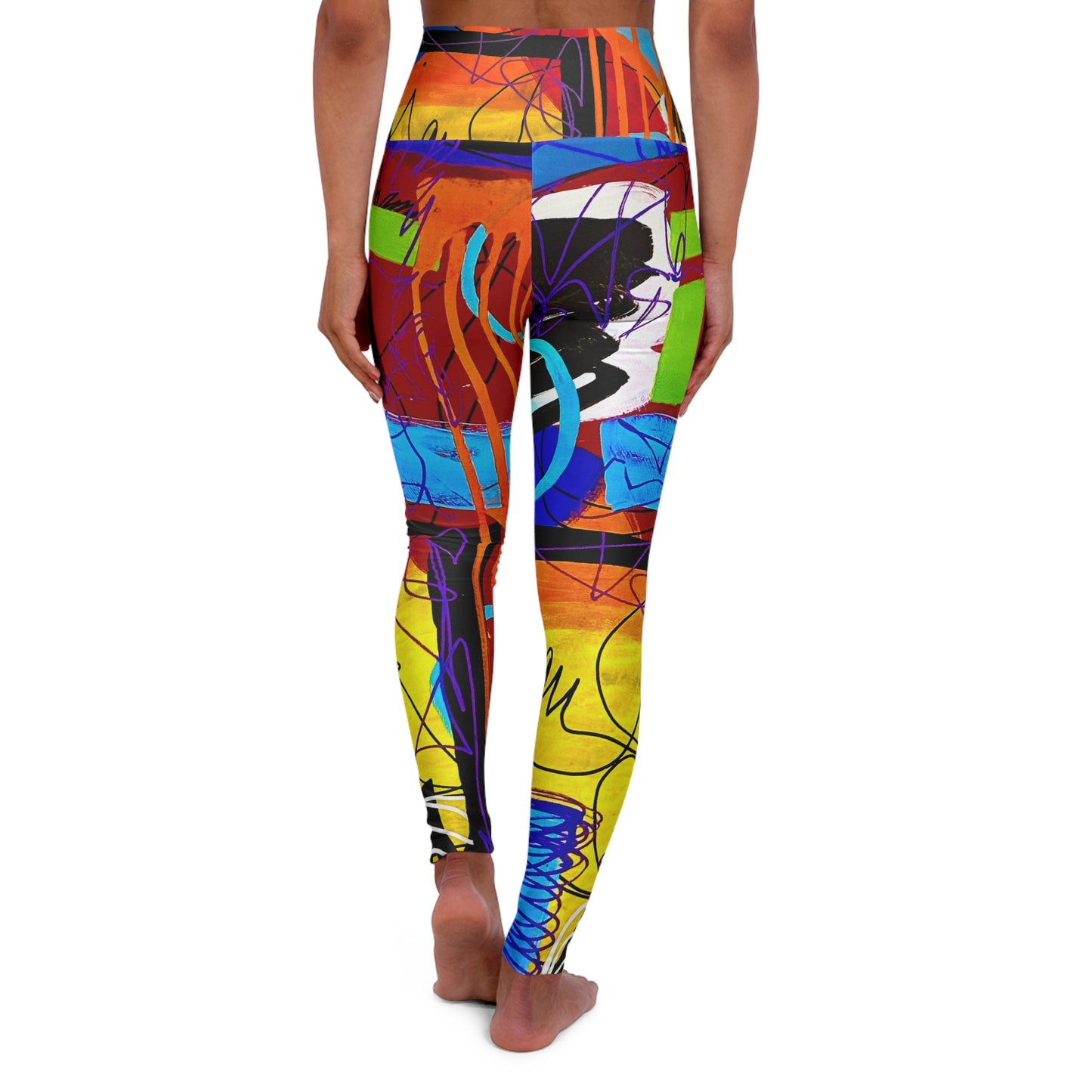 High Waisted Leggings (AOP) by Dani Wilson