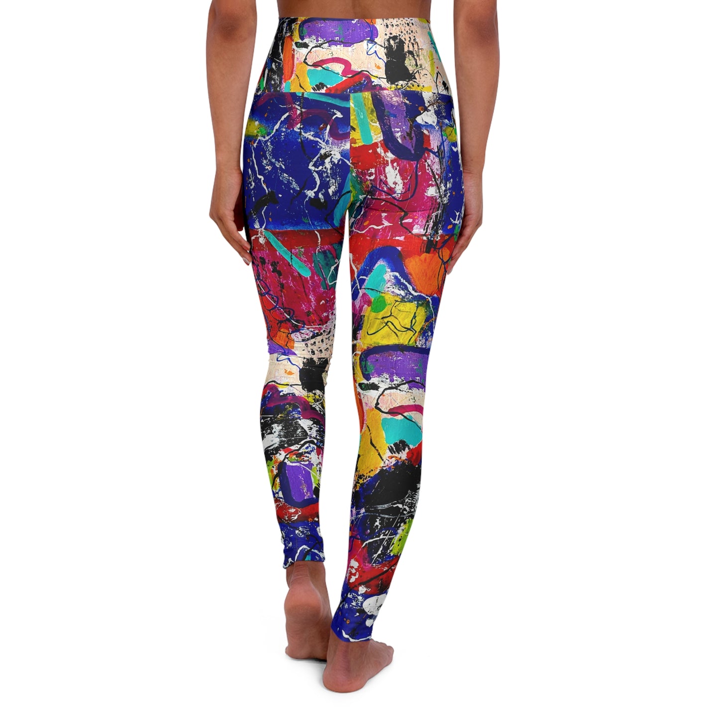 High Waisted Leggings (AOP) by Dani Wilson