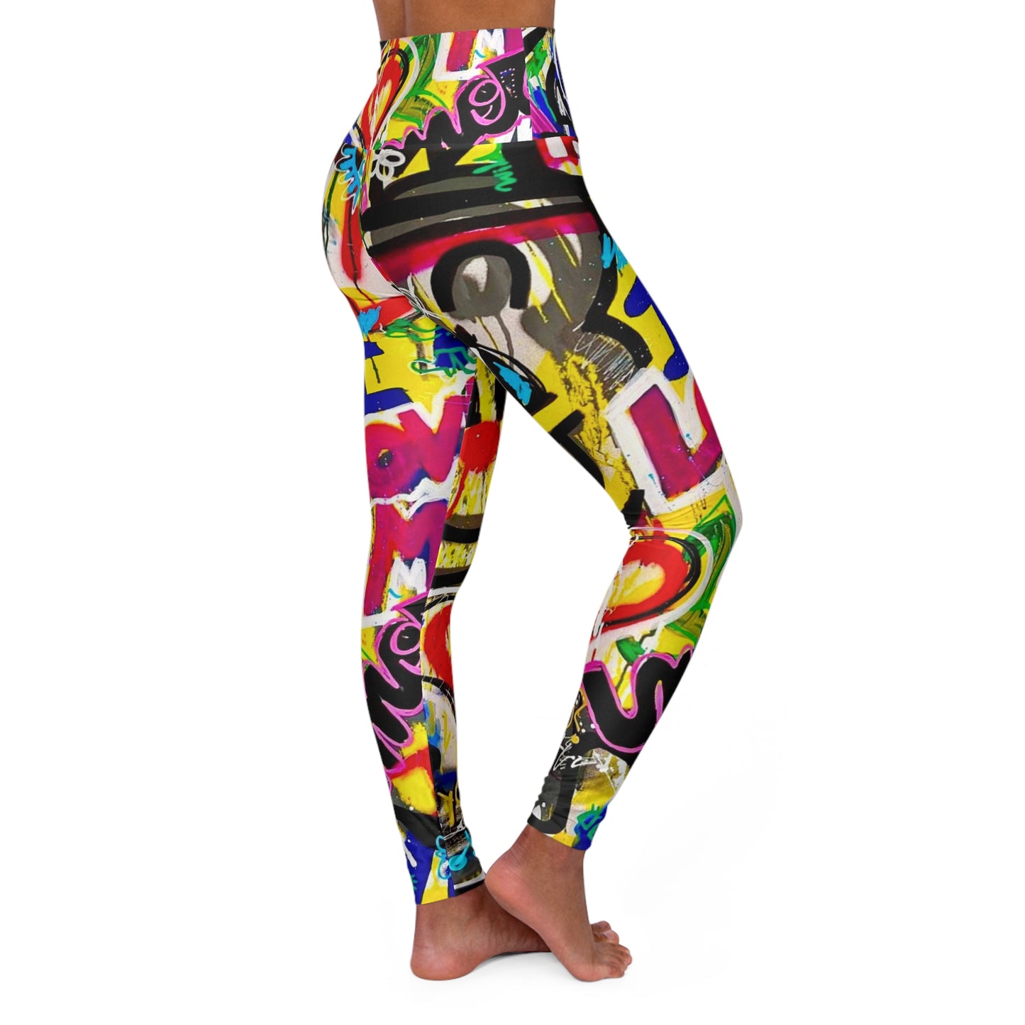 High Waisted Leggings (AOP) by Dani Wilson