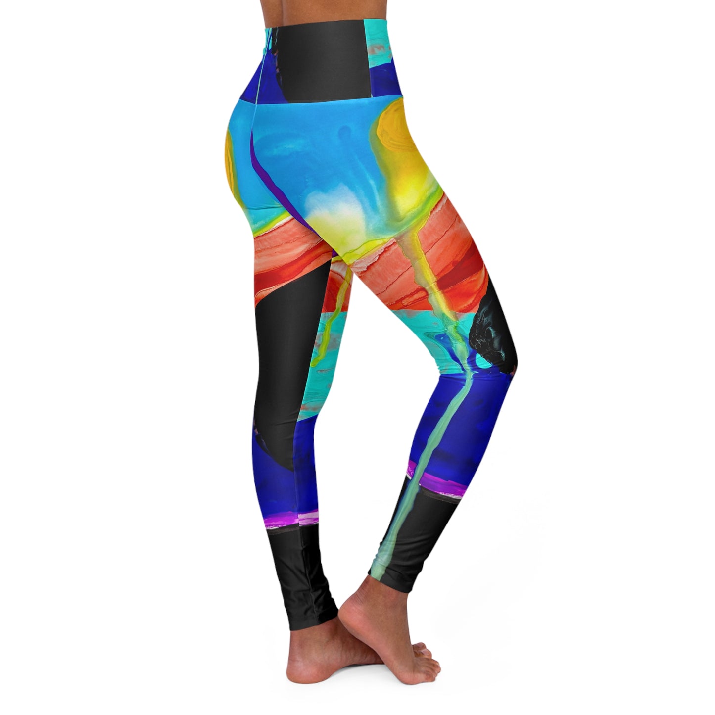 High Waisted Leggings (AOP) by Dani Wilson