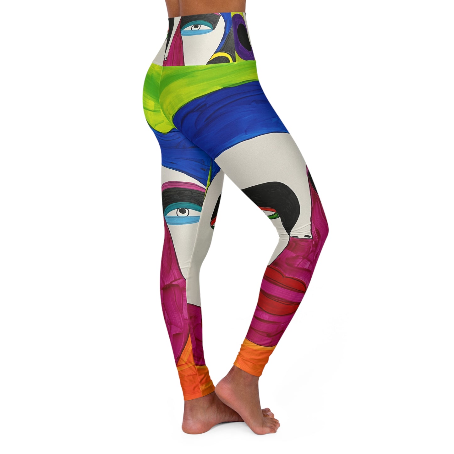 High Waisted Leggings (AOP) by Dani Wilson