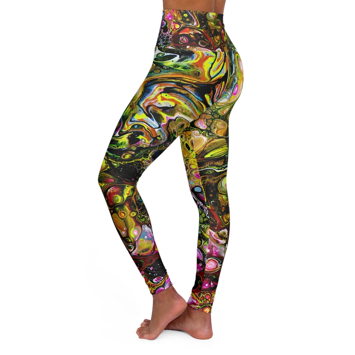 High Waisted Leggings (AOP) by Dani Wilson