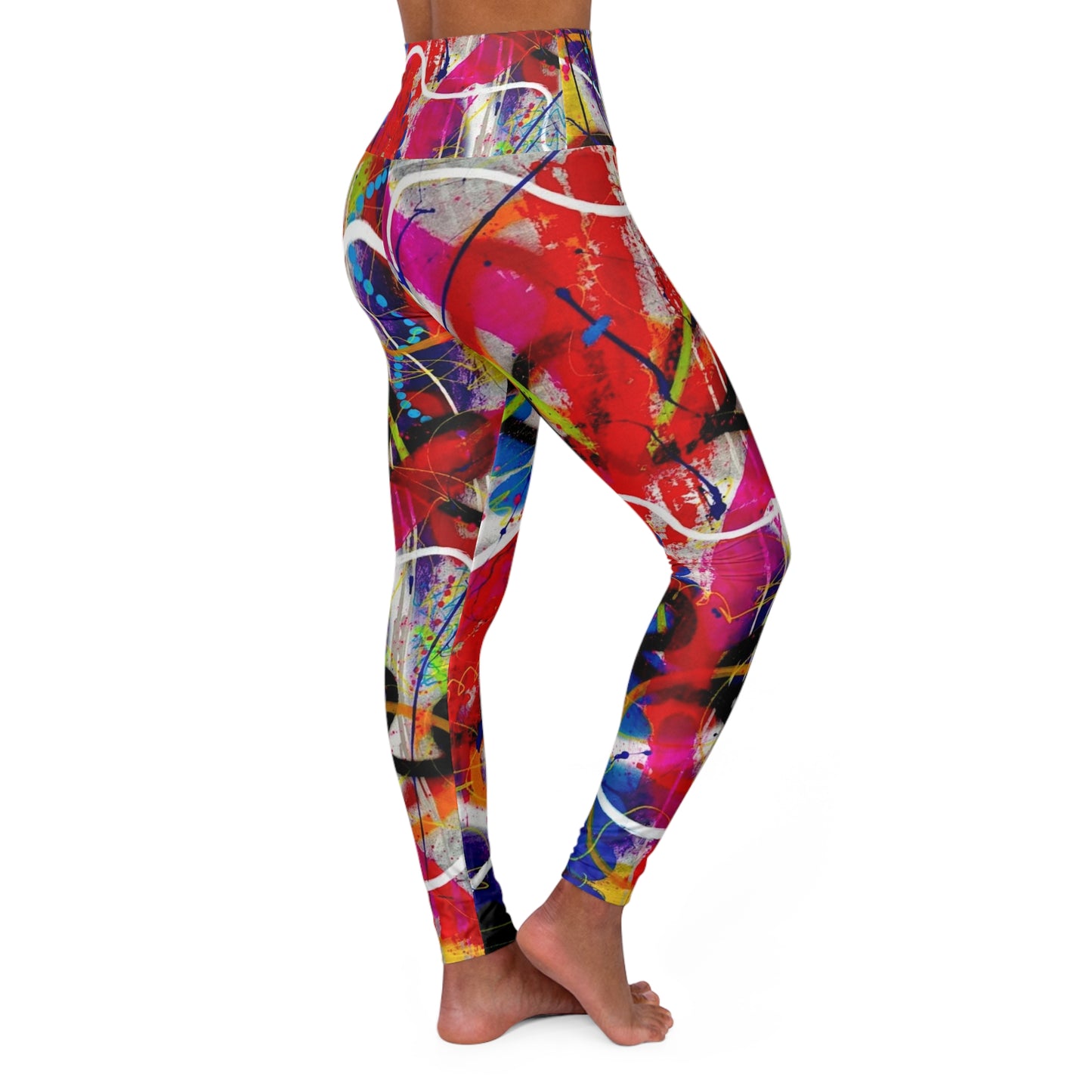 High Waisted Leggings (AOP) by Dani Wilson