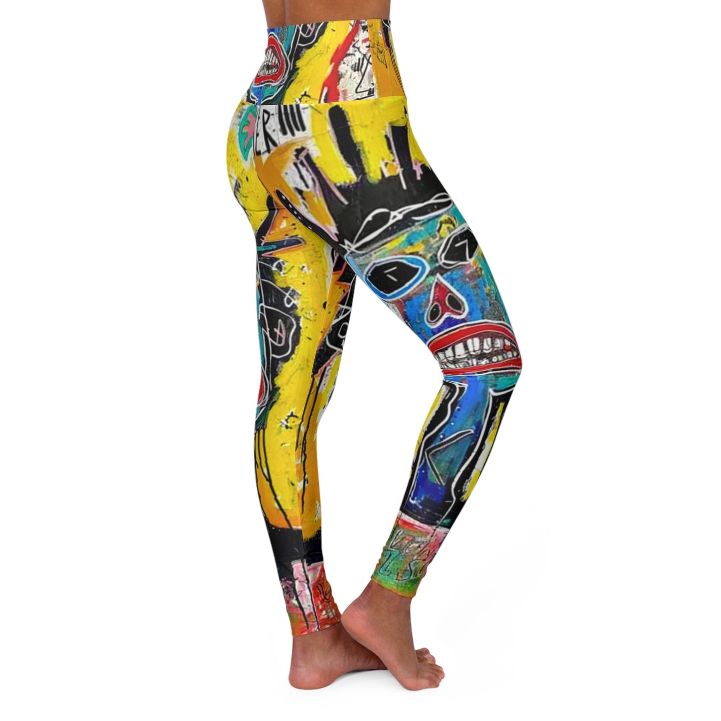 High Waisted Yoga Leggings (AOP) by Dani Wilson