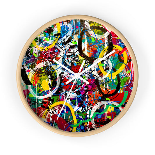Abstract Wall Clock by Dani Wilson
