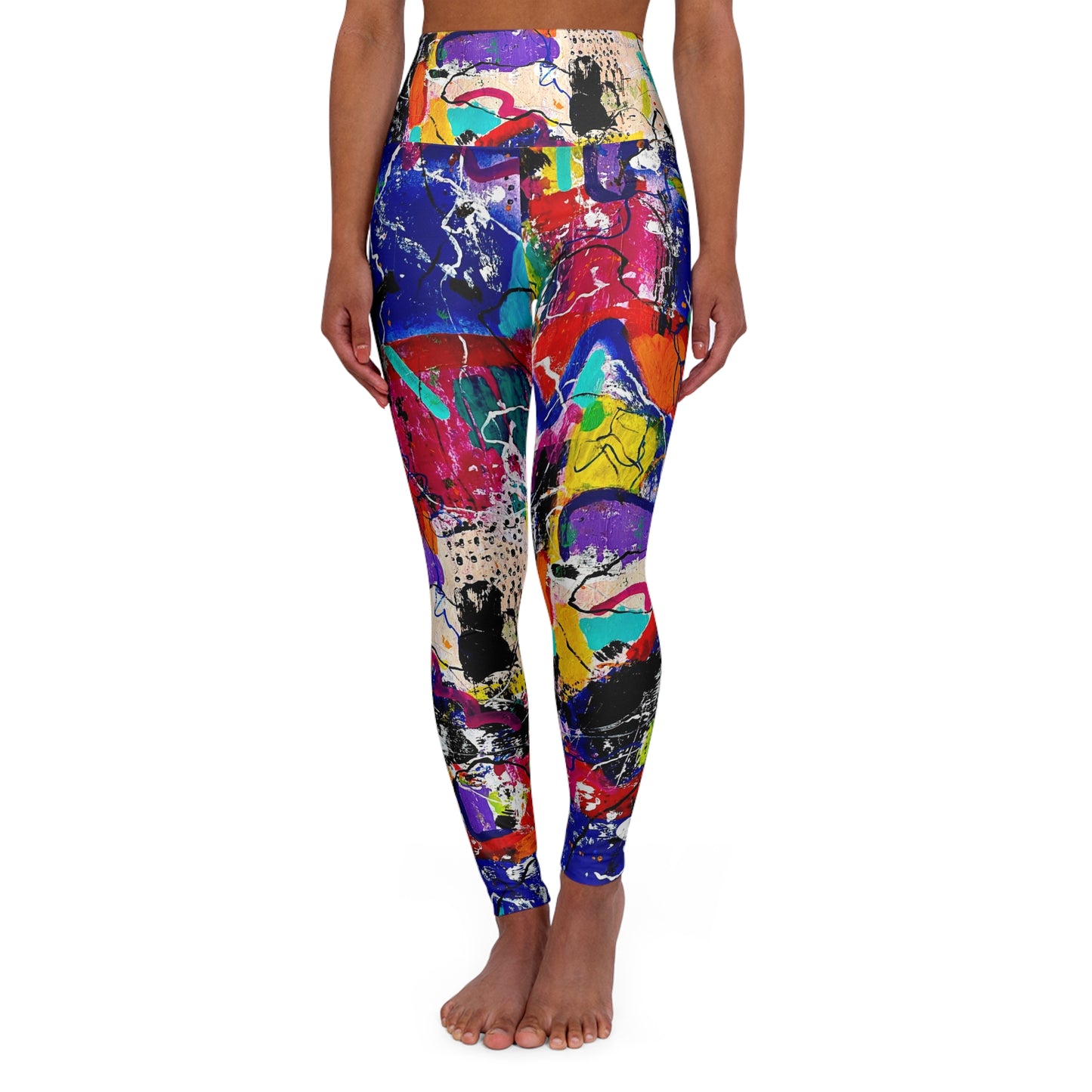 High Waisted Leggings (AOP) by Dani Wilson