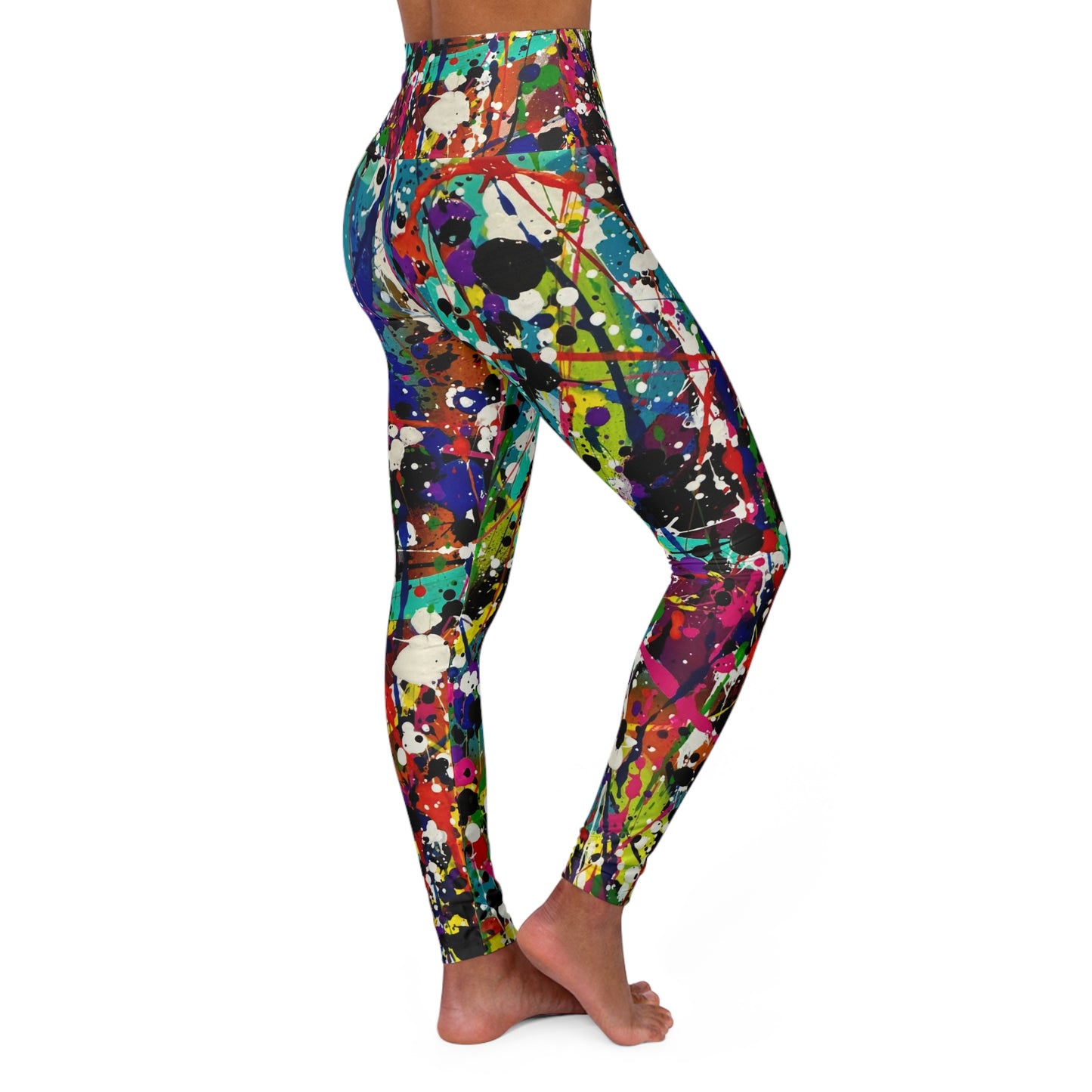 High Waisted Leggings (AOP) by Dani Wilson