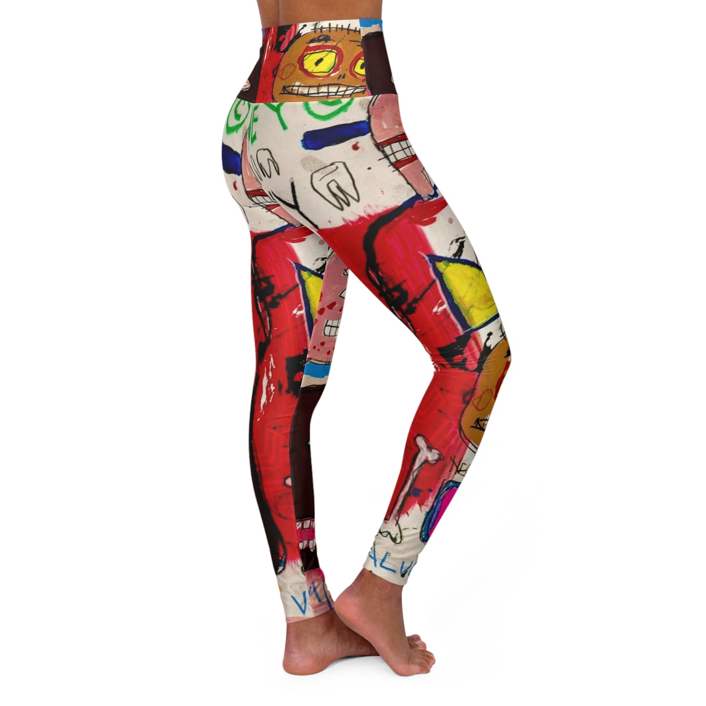 High Waisted Yoga Leggings (AOP) by Dani Wilson
