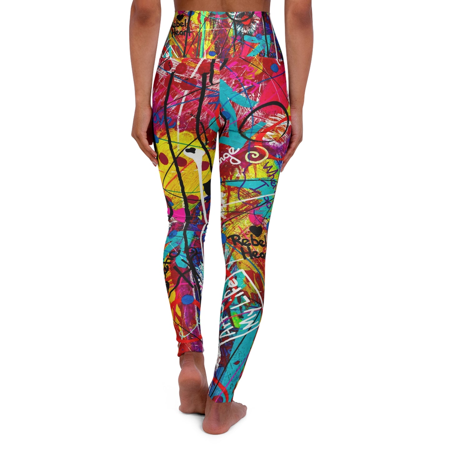 High Waisted Leggings (AOP) by Dani Wilson
