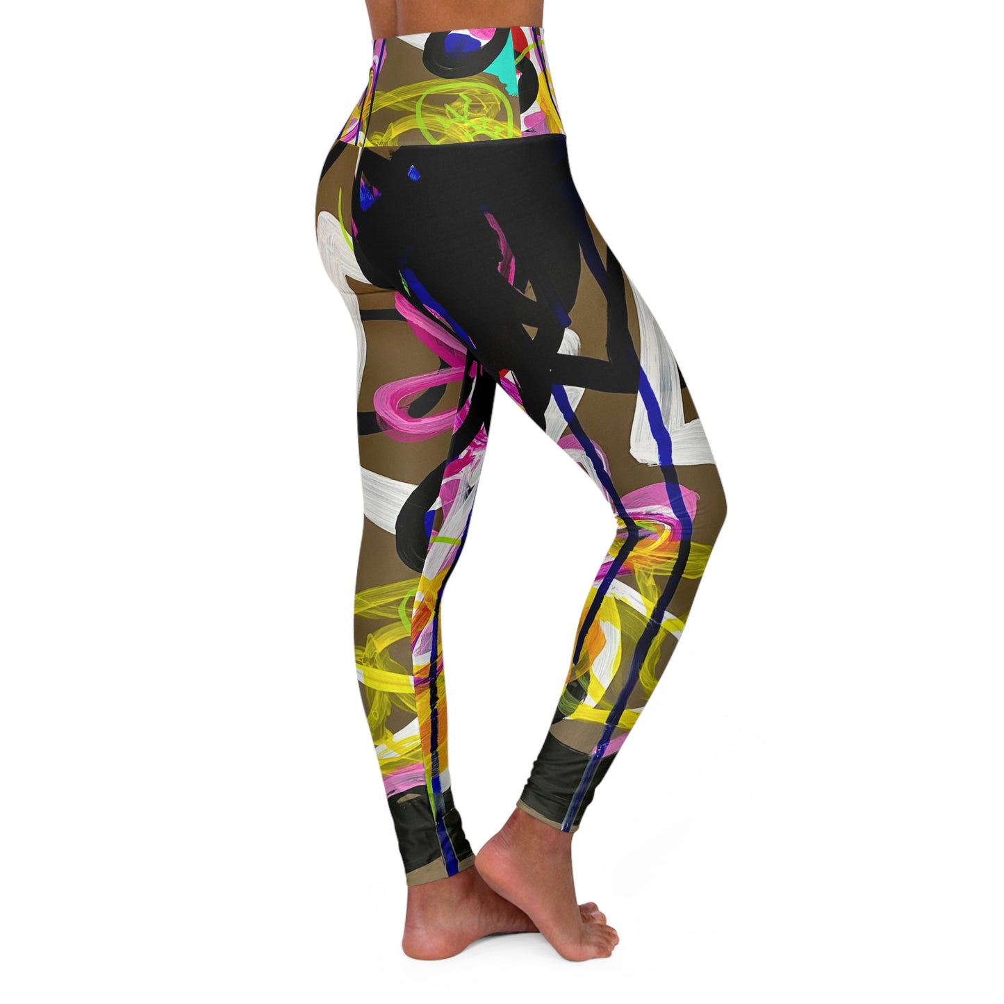 High Waisted Leggings (AOP) by Dani Wilson