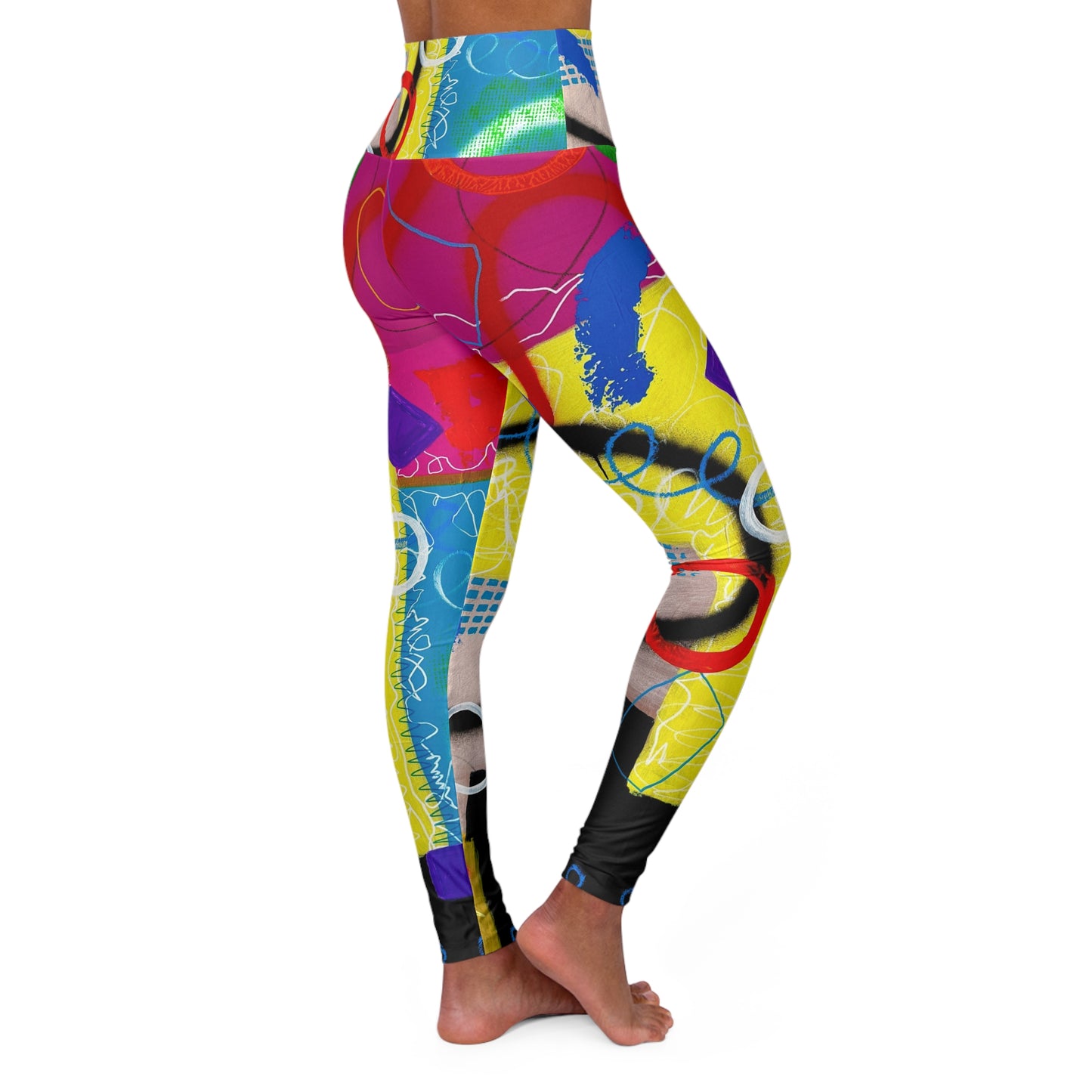 High Waisted Leggings (AOP) by Dani Wilson