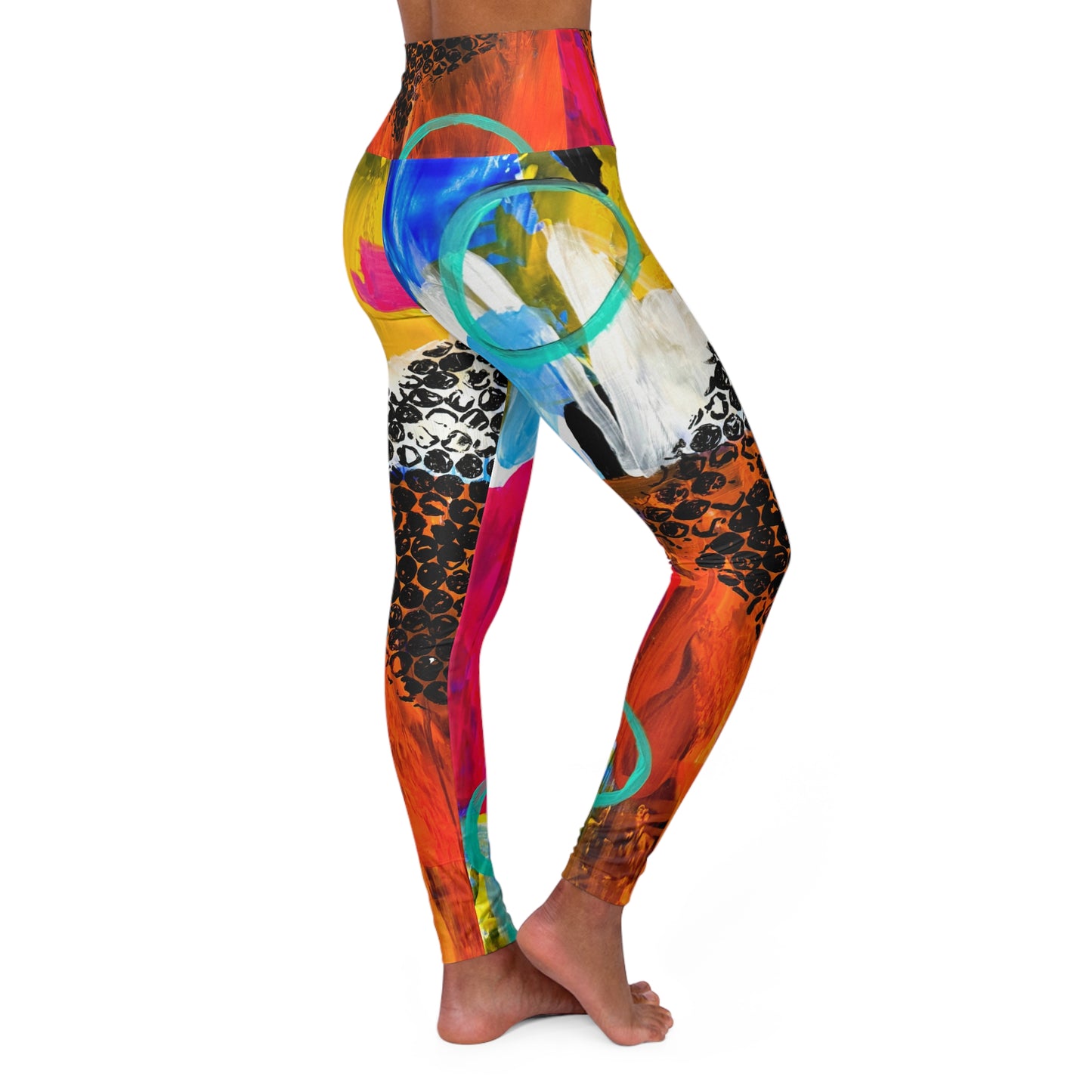High Waisted Leggings (AOP) by Dani Wilson