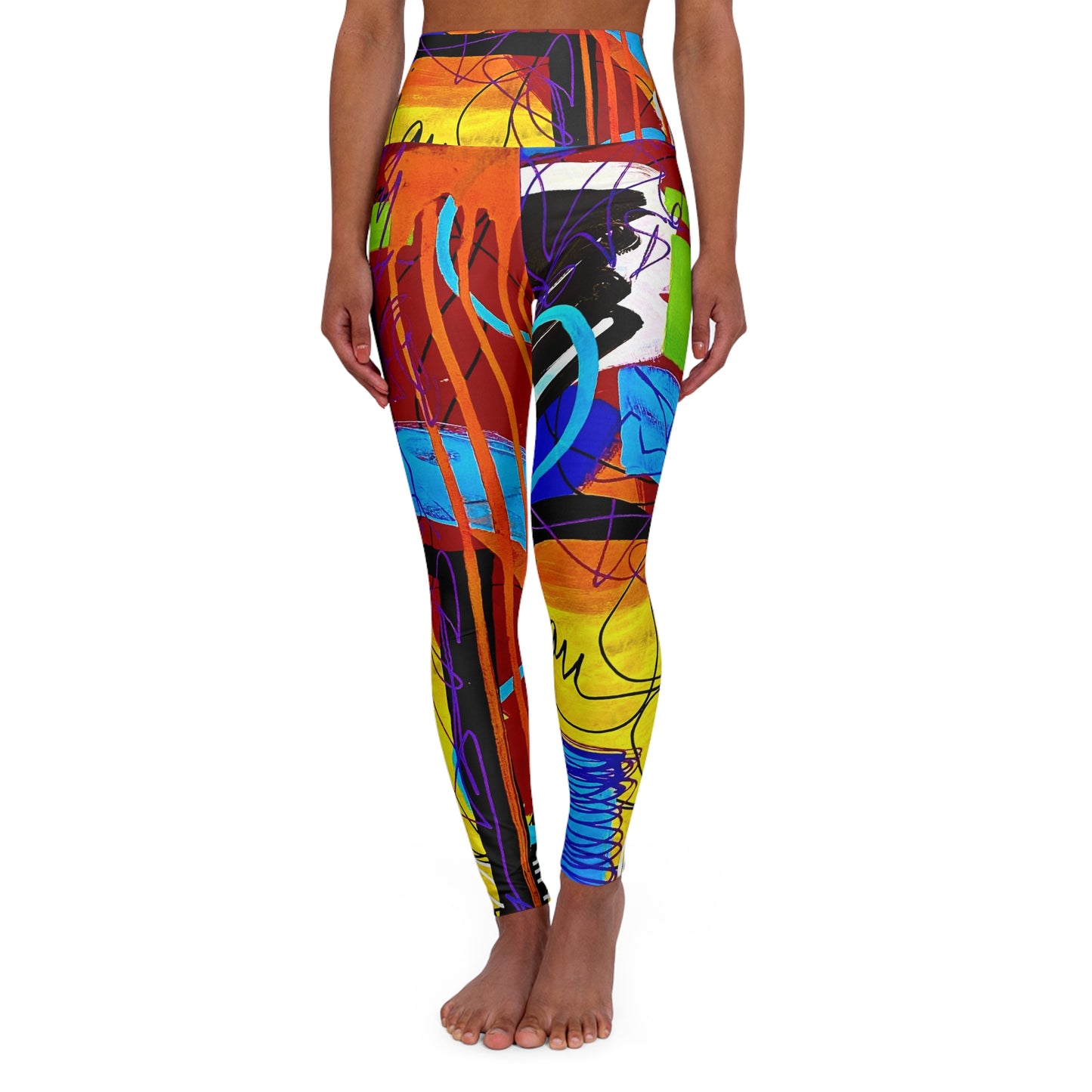 High Waisted Leggings (AOP) by Dani Wilson