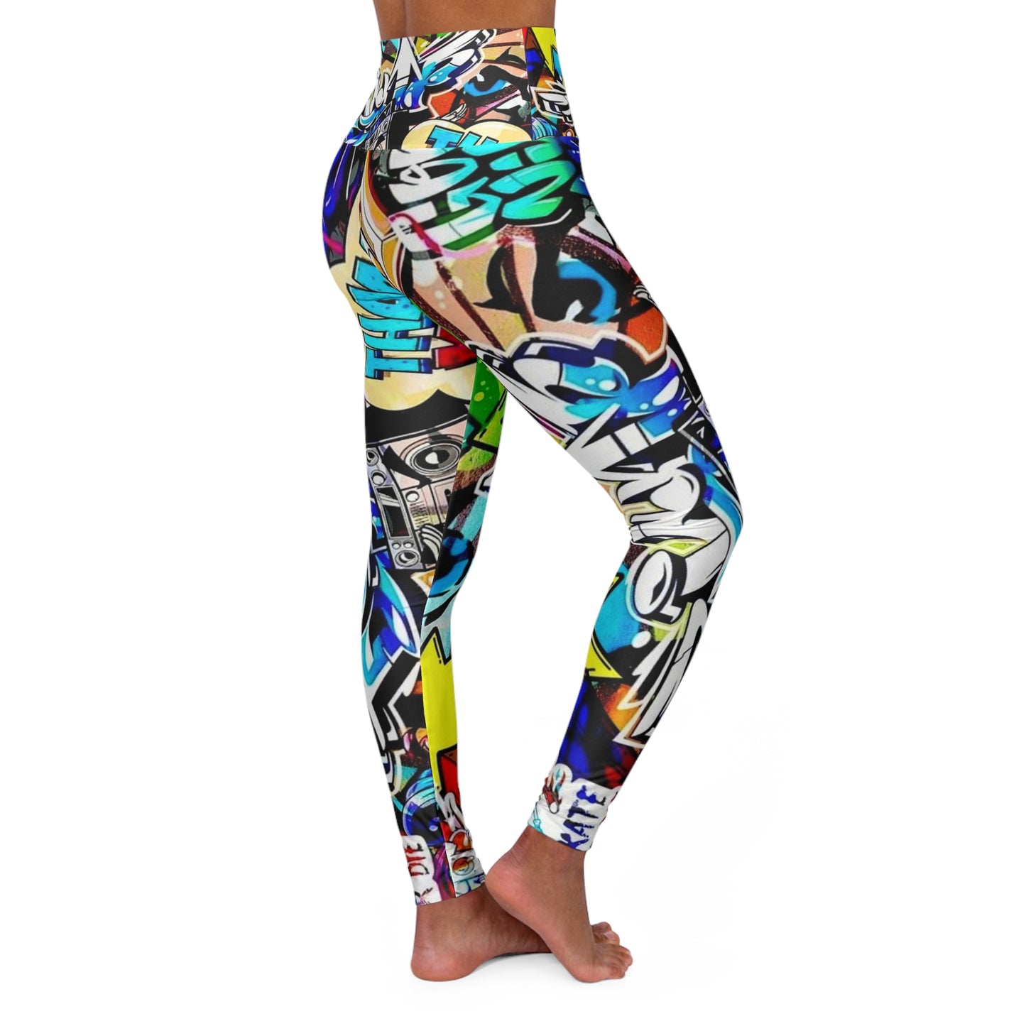 High Waisted Leggings (AOP) by Dani Wilson