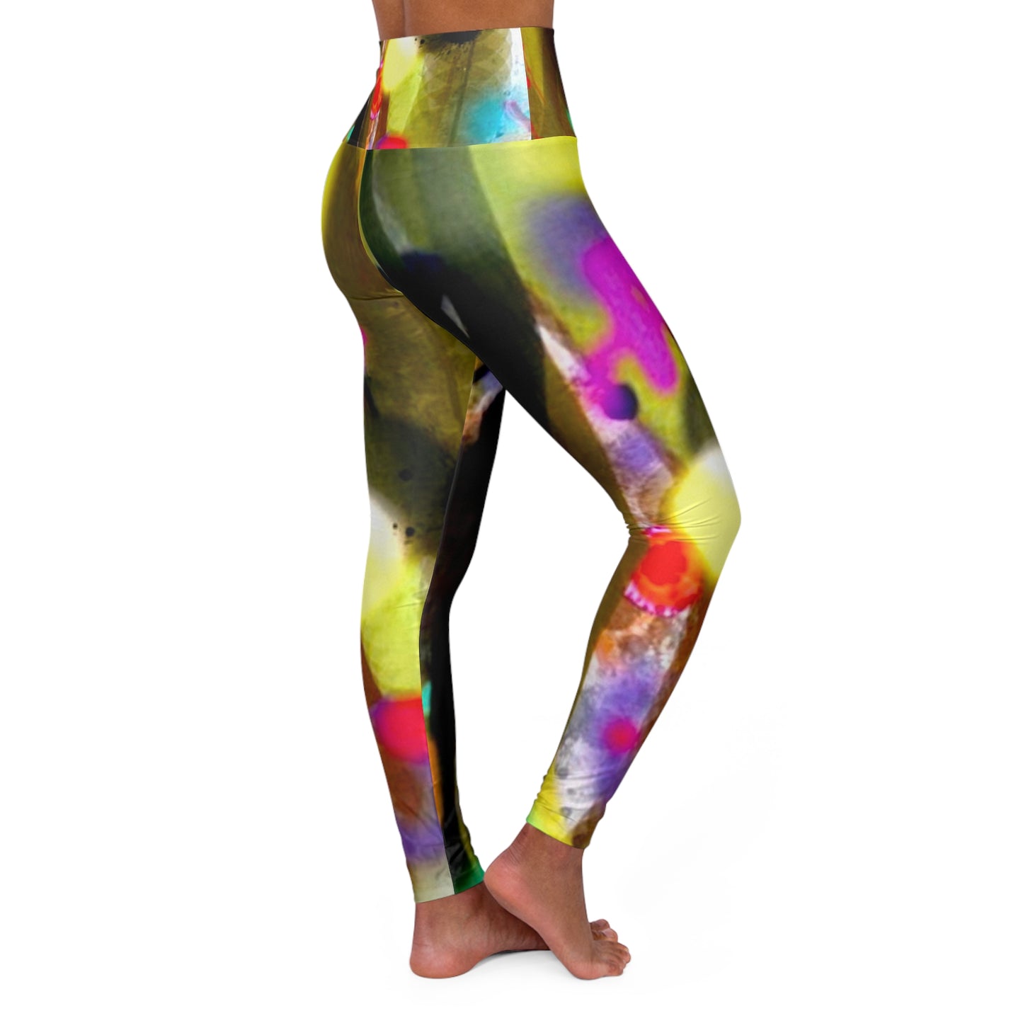 High Waisted Yoga Leggings (AOP)by Dani Wilson