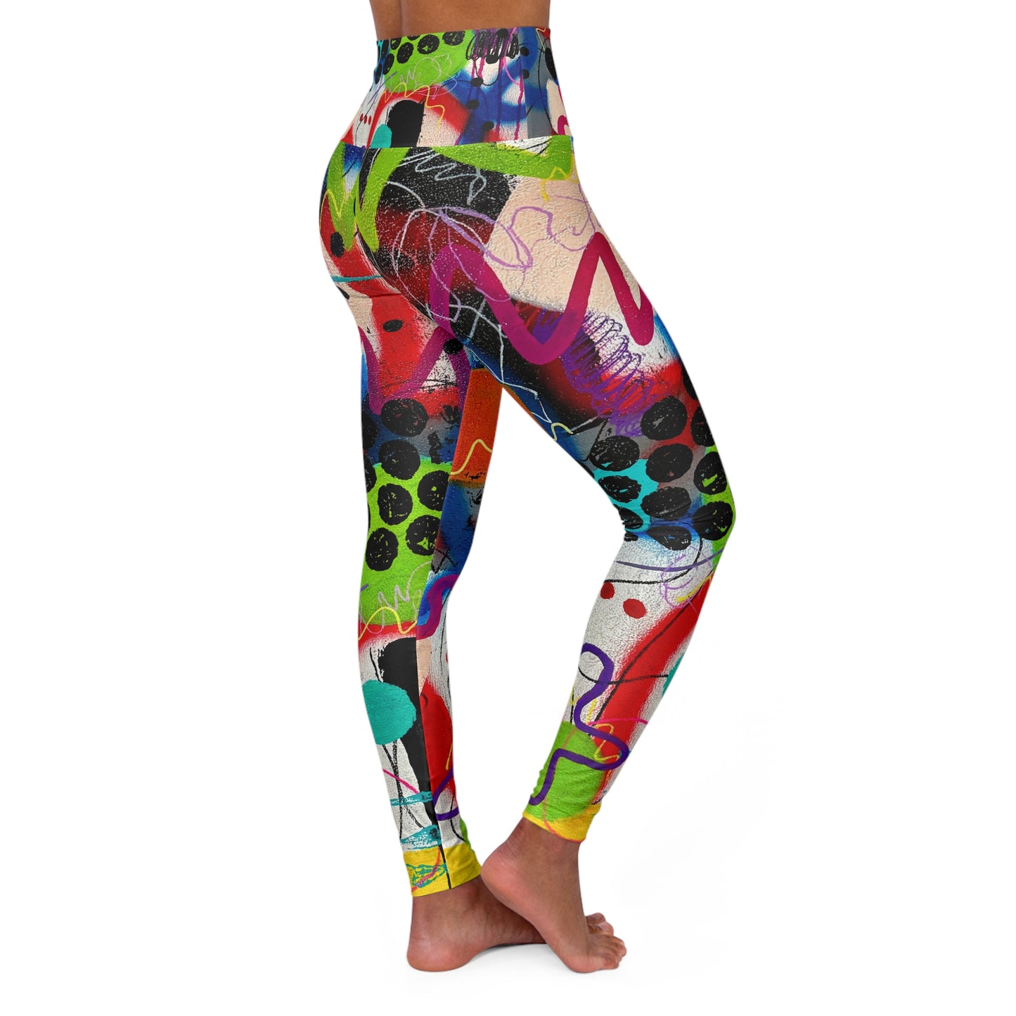 High Waisted Leggings (AOP) by Dani Wilson