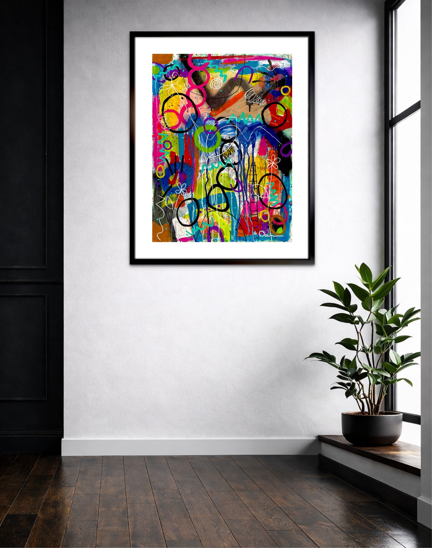 1-Featured - The Art Of Letting Go (18x24) - Mixed media painting on fine art paper