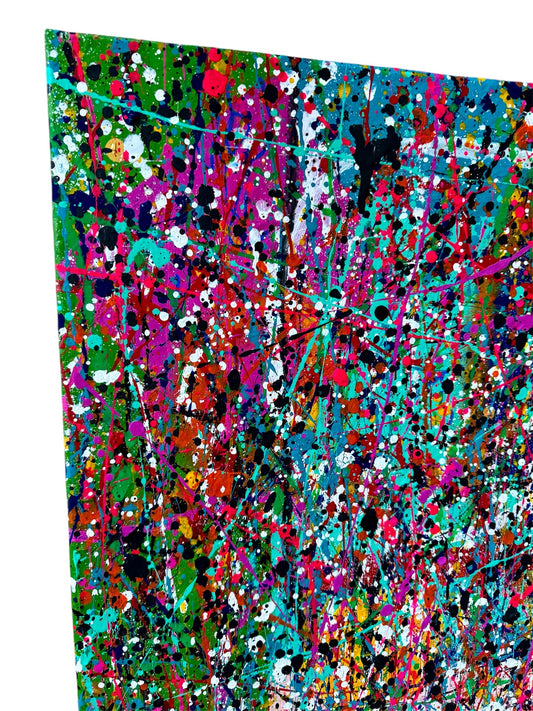 9-Featured - Chromatic Exploration (24x36) -Original abstract acrylic painting on canvas