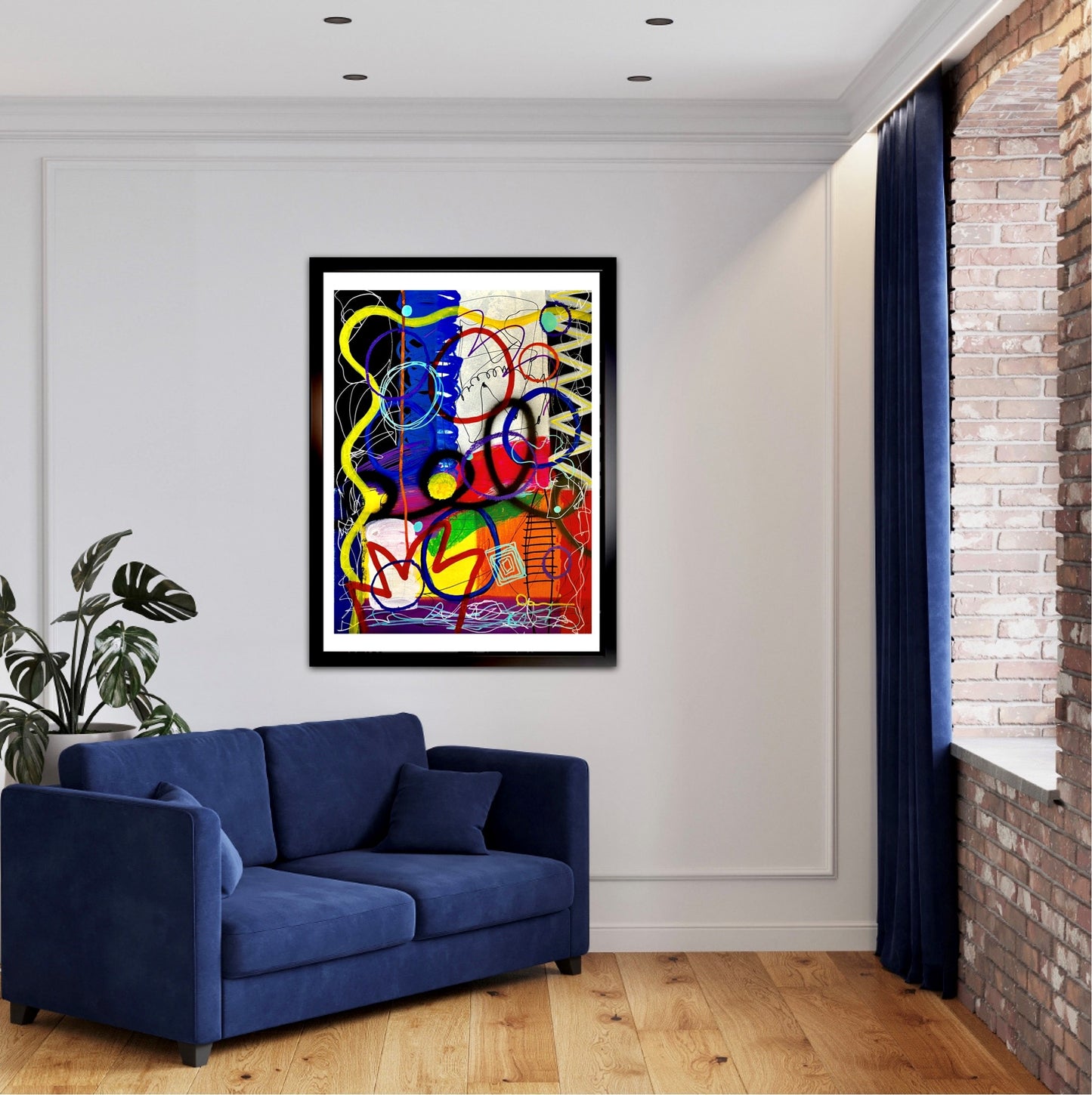 Dopamine Too (18x24) - Mixed media painting on premium art paper