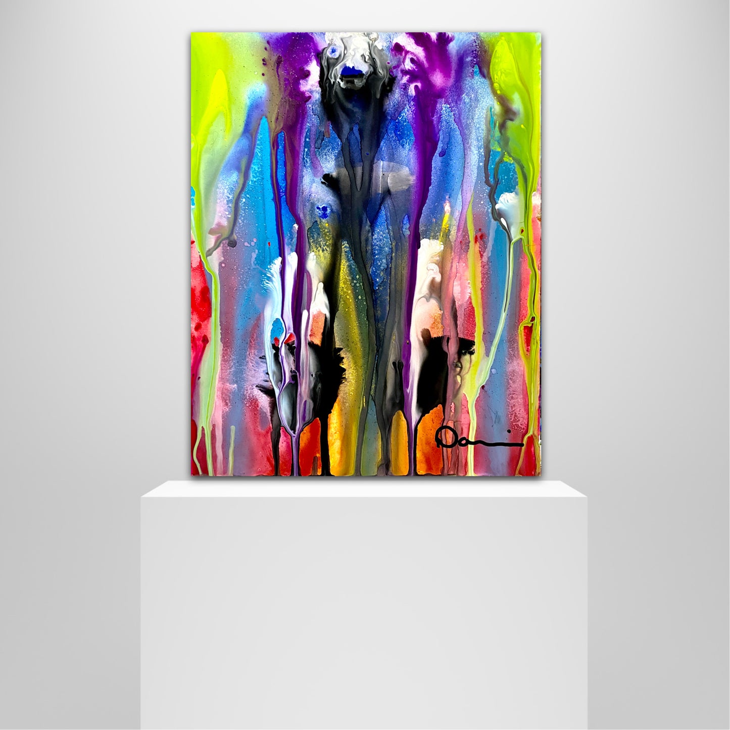 Falling To Pieces (11x14) Gouache painting on Yasutomo art mineral paper