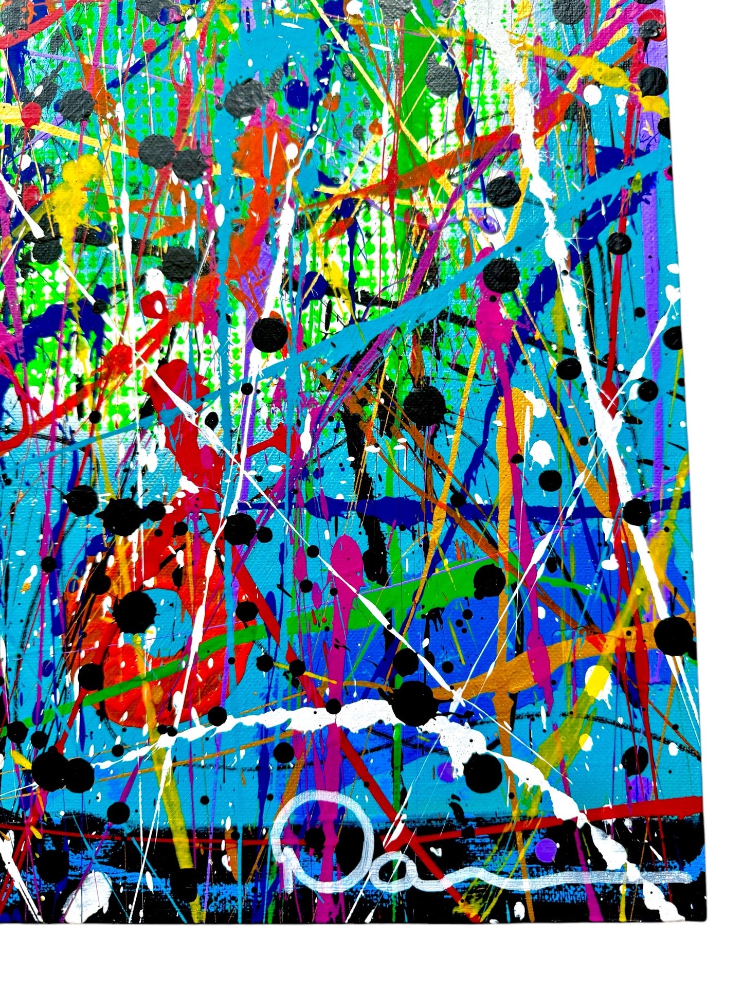 Fractured Radiance (30x40) -Brand New Original Signed Abstract Mixed Media Canvas Painting Wall Art by Dani Wilson