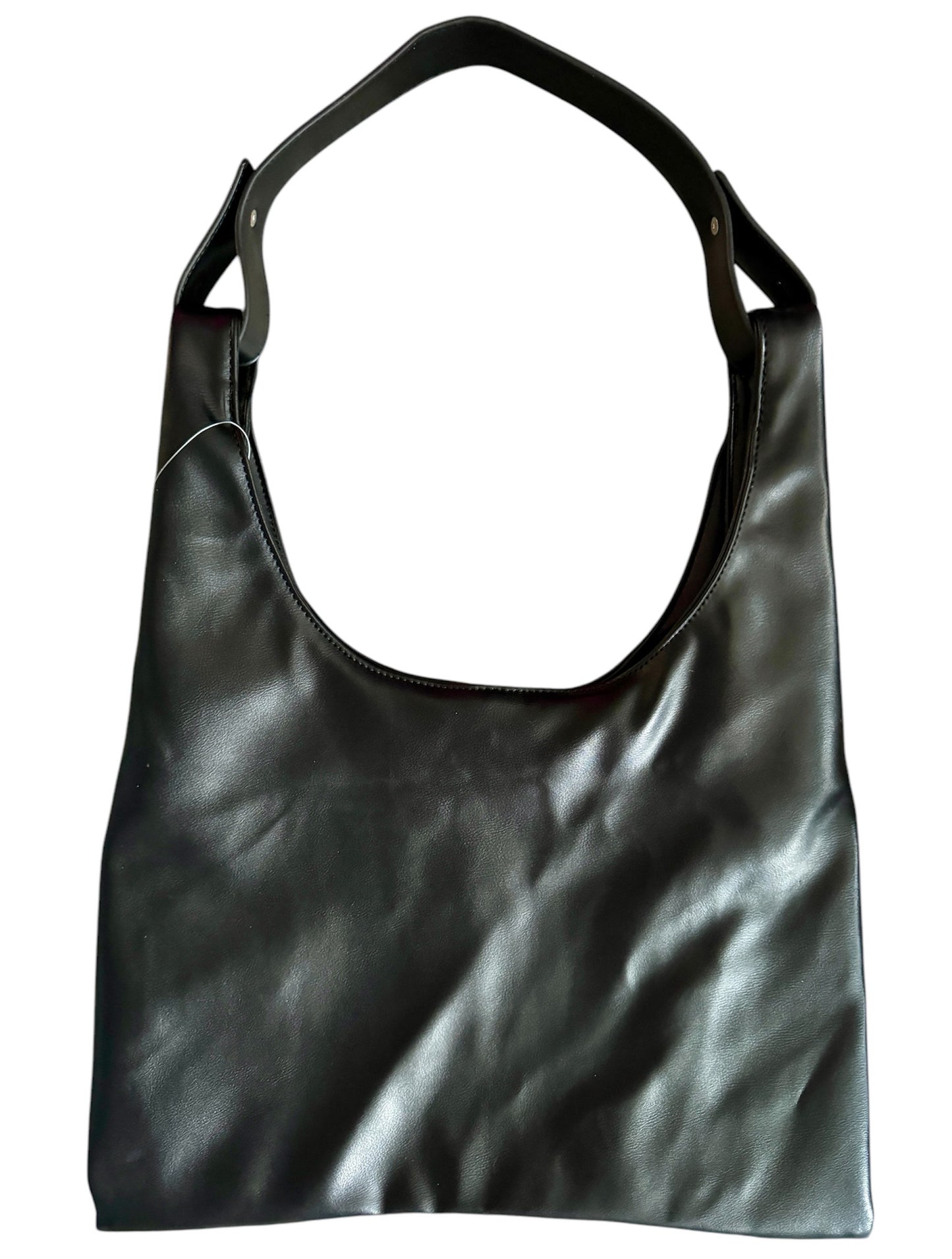Hand Painted Vegan Leather Shoulder Bag (15x17)