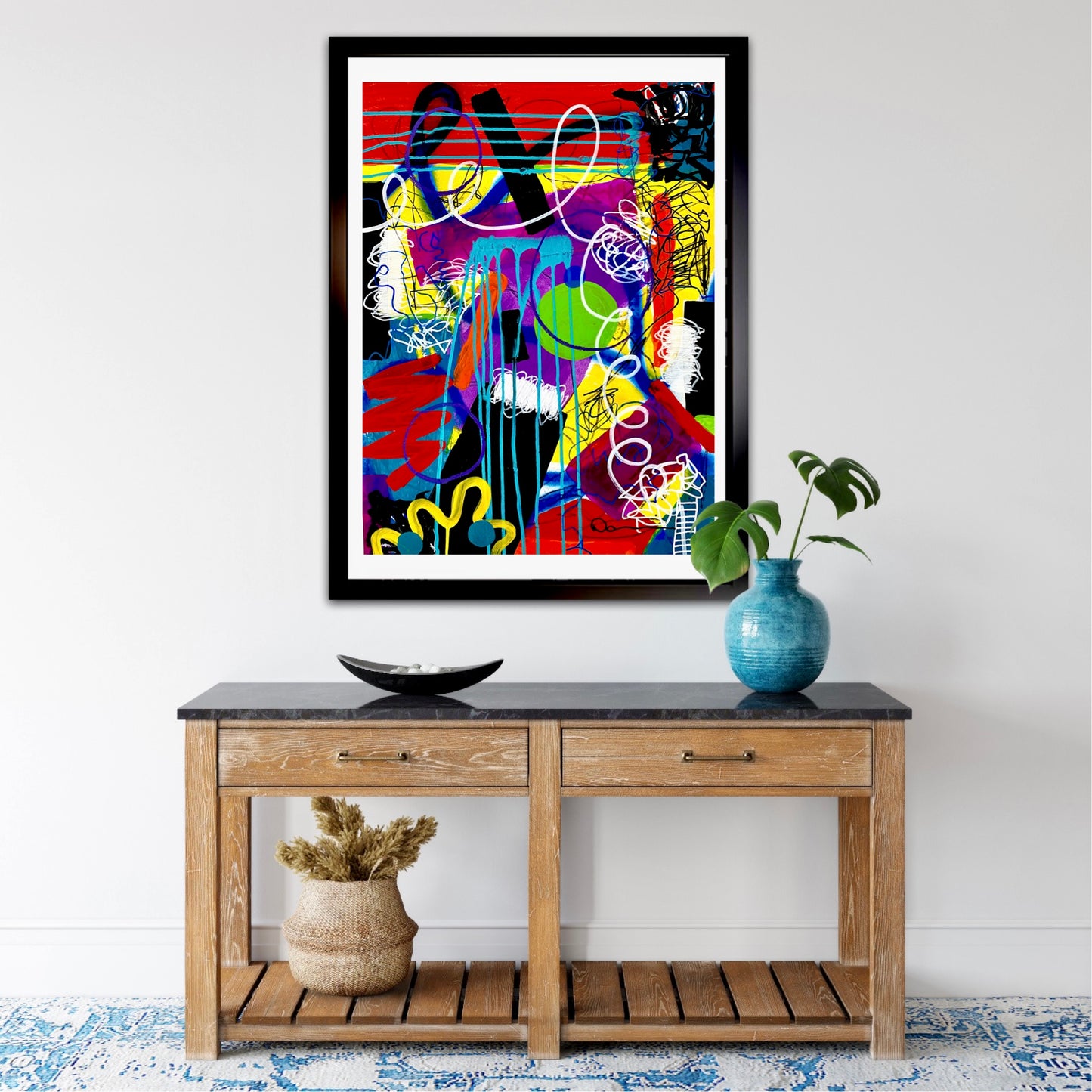 Just Another Day (18x24) - Mixed media watercolor paper painting