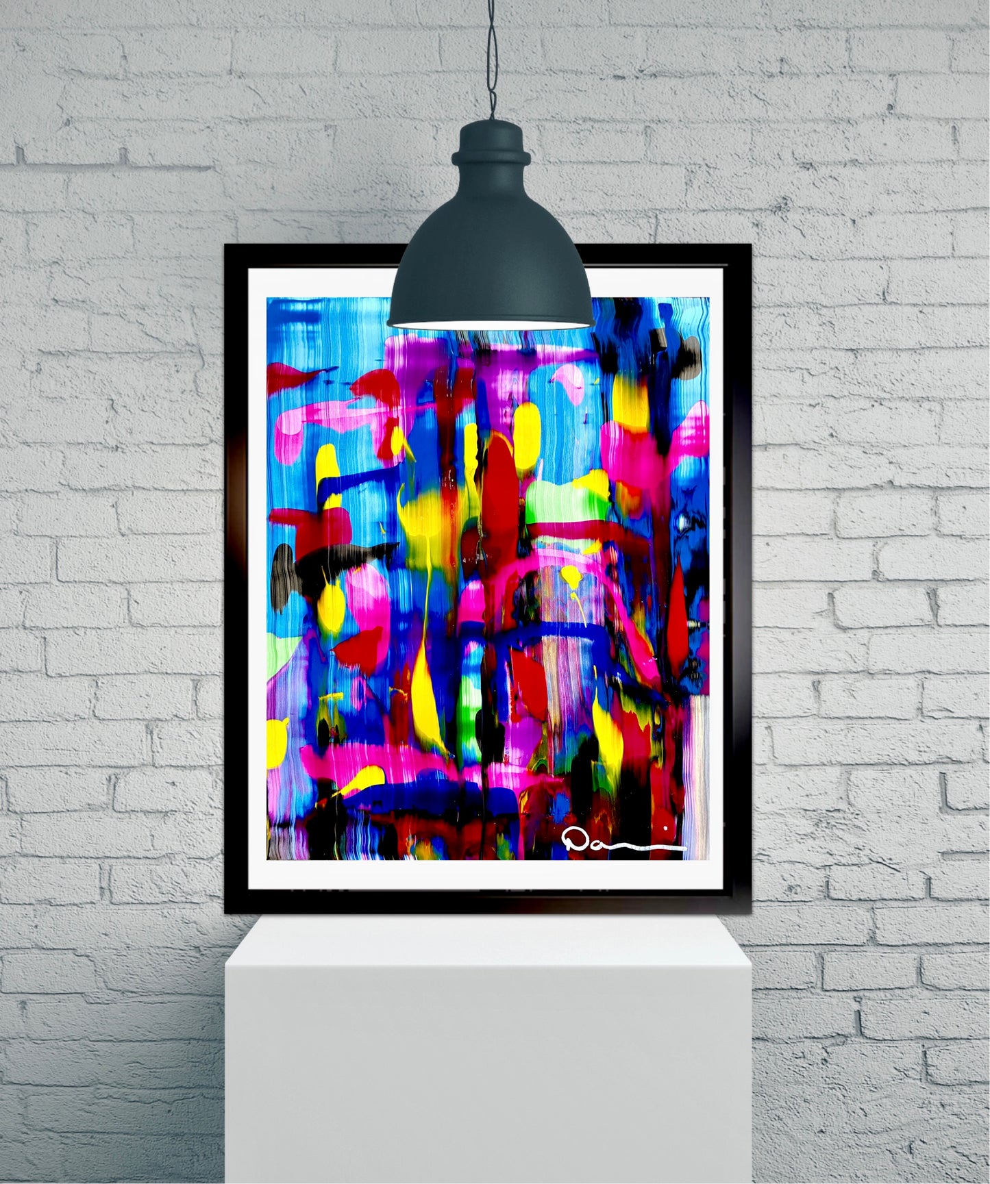 I’ll Stand By You (11x14) -Mixed media abstract mineral paper painting