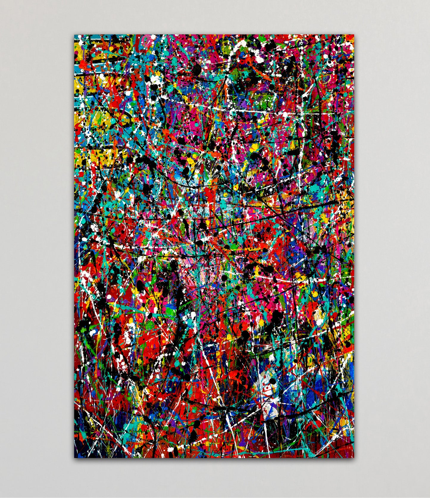 7-Featured - Kaleidoscope (24x36) - Original abstract acrylic painting on canvas