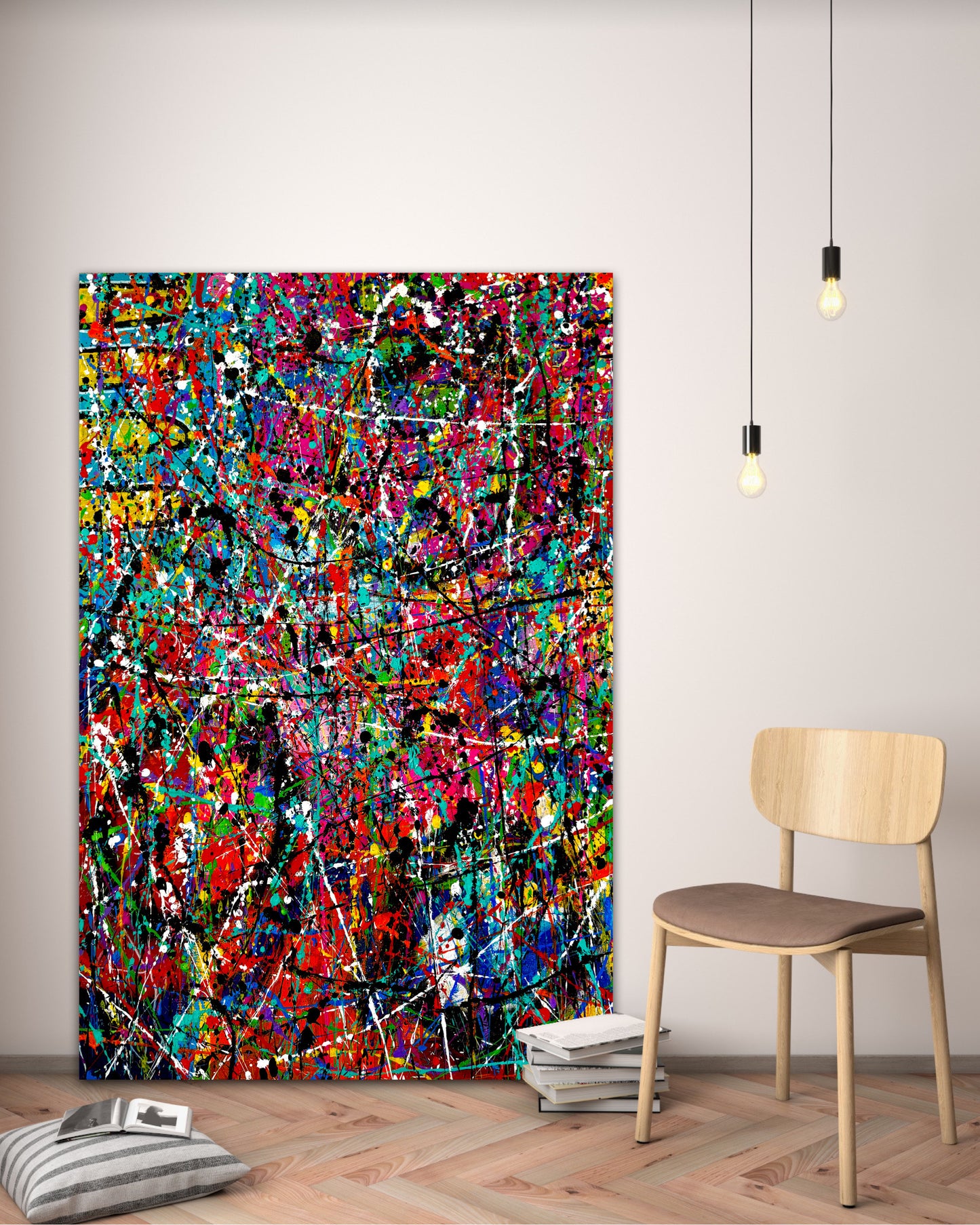 7-Featured - Kaleidoscope (24x36) - Original abstract acrylic painting on canvas