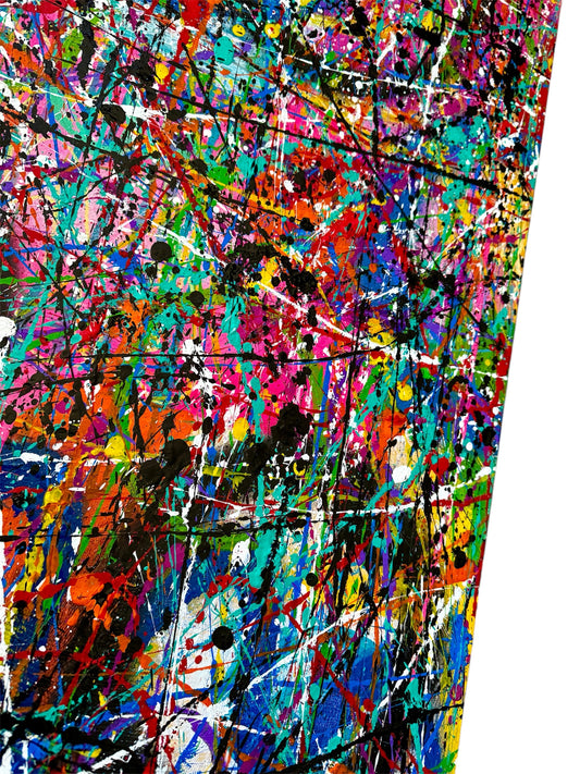 7-Featured - Kaleidoscope (24x36) - Original abstract acrylic painting on canvas