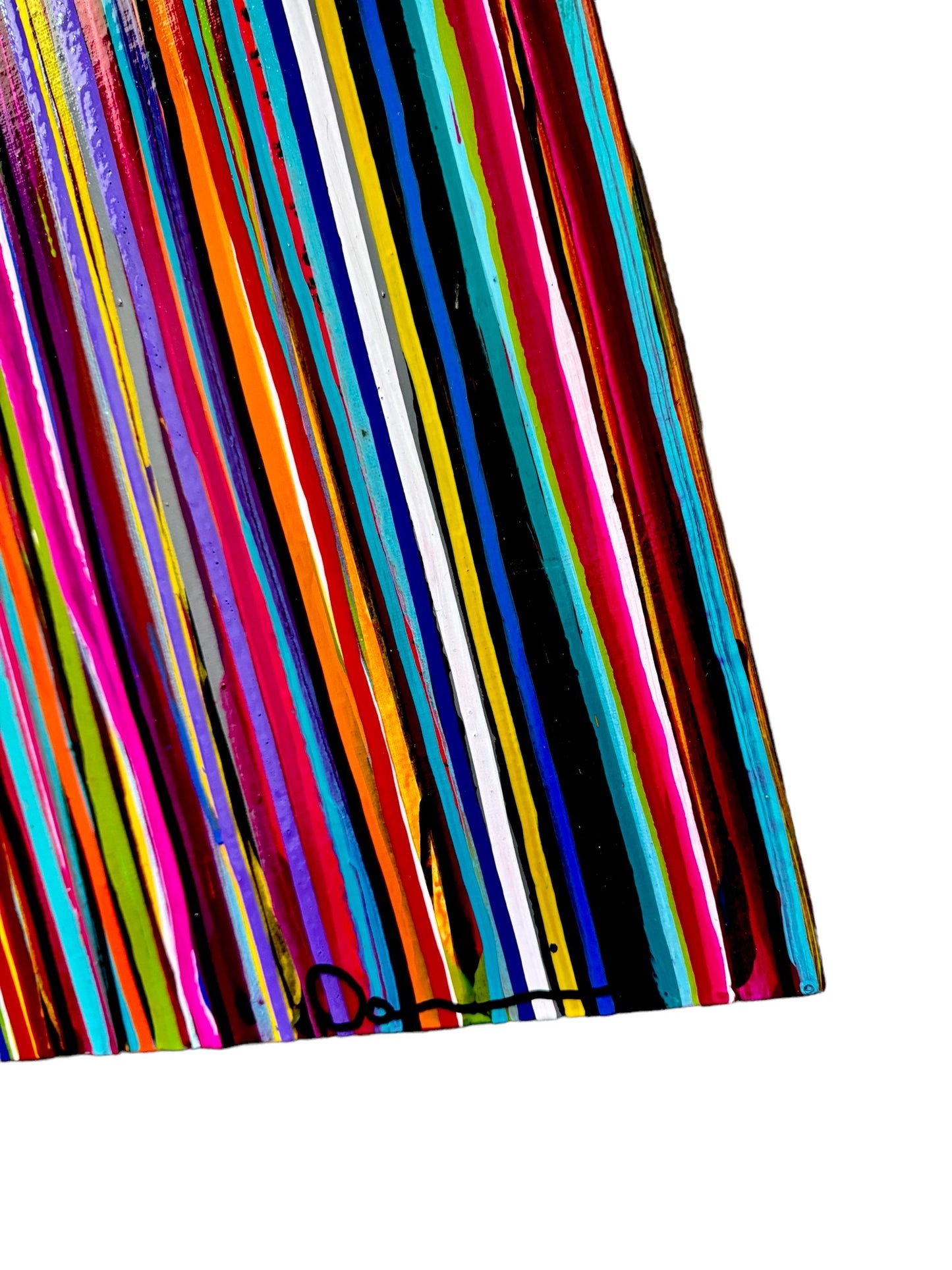 Luminous Cascade (24x36) - Original abstract acrylic mixed media painting on canvas