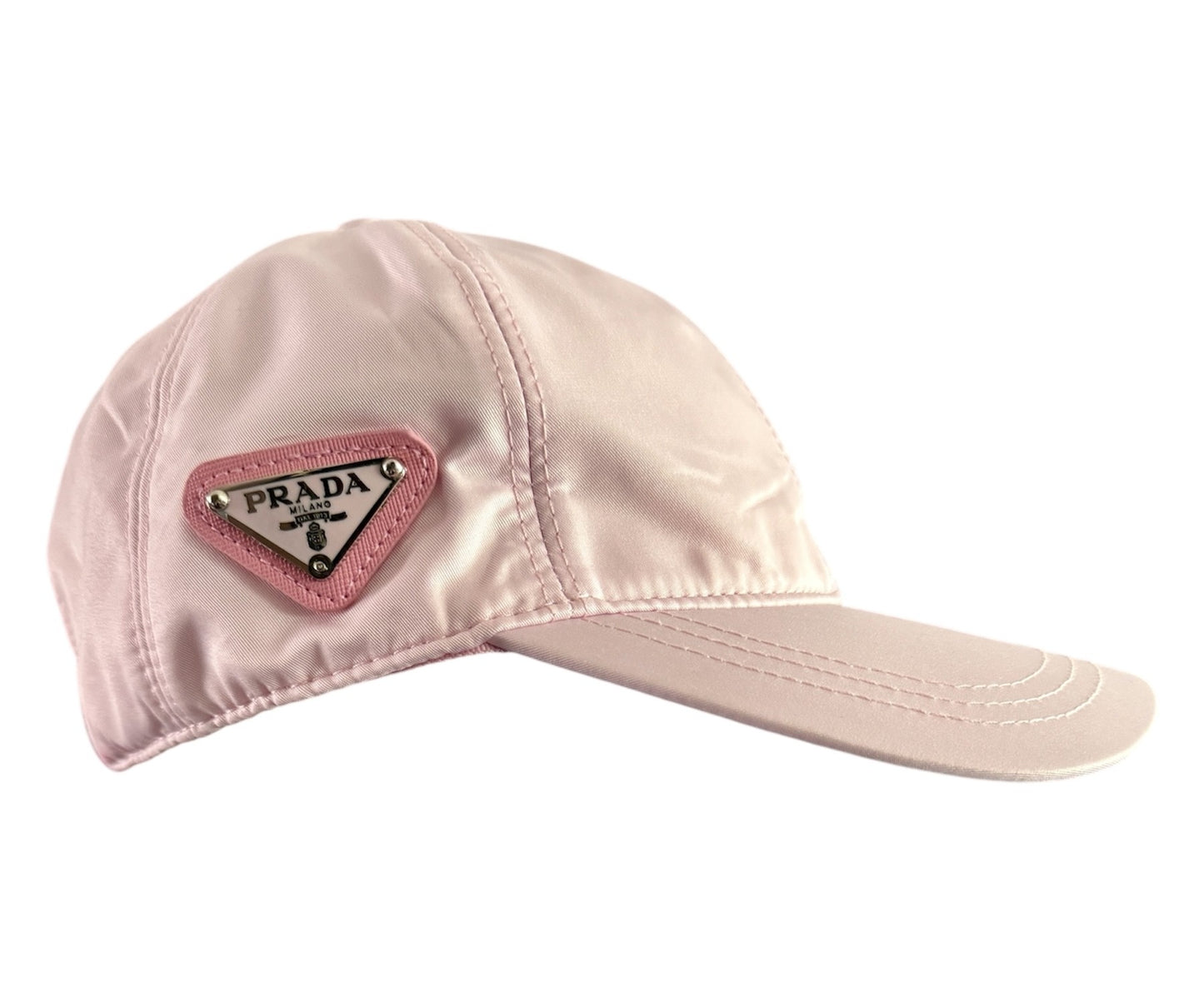 Repurposed Pink Prada Ball Cap For Men And Women by Dani Wilson