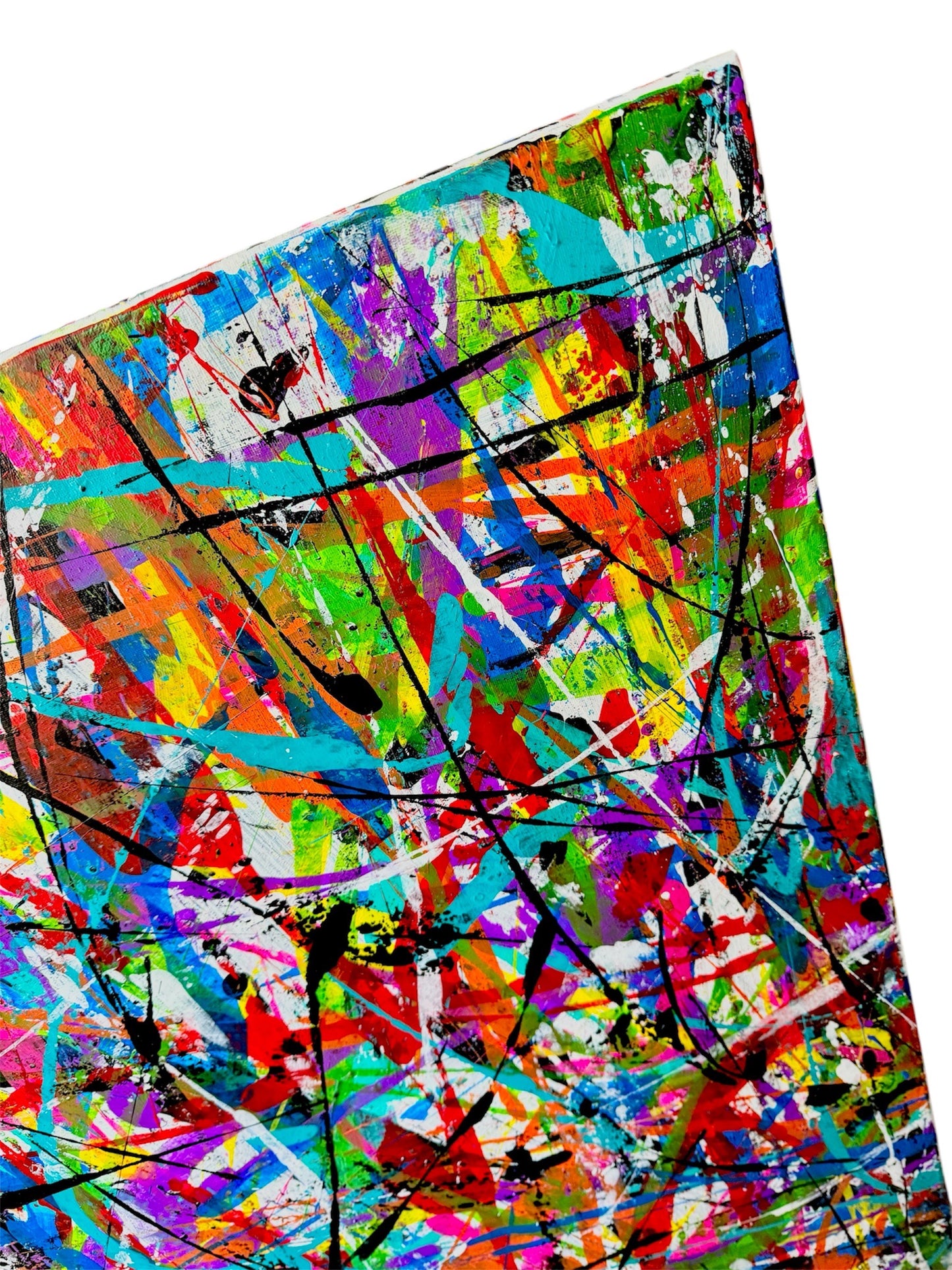 Reckless Abandon (36x48) Large abstract acrylic fine art canvas wall art painting