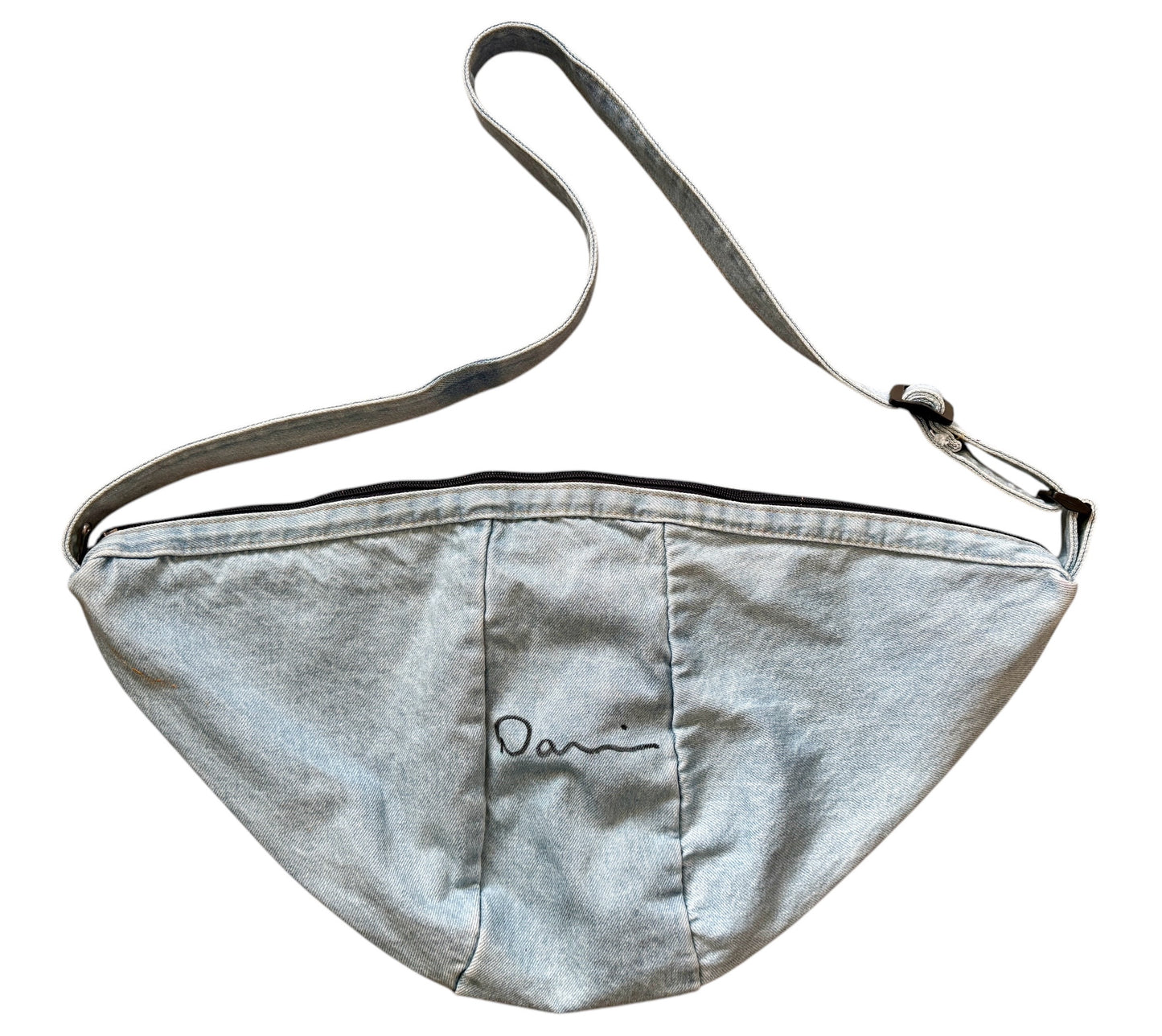 Sparkle - Cross-body Denim Graffiti Bag by Dani Wilson