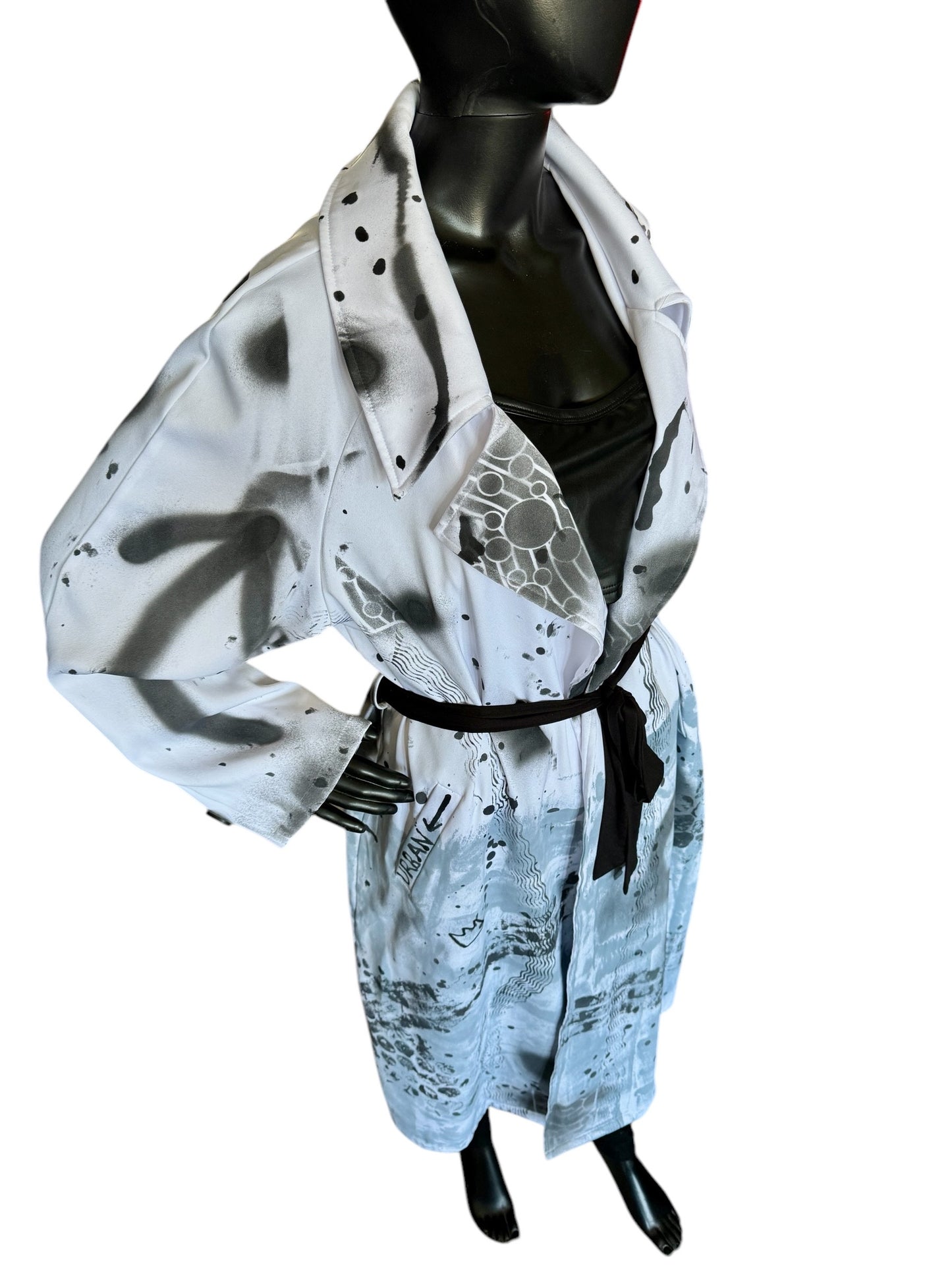 Hand Painted Wearable Art Blazer by Dani Wilson (Size: L )