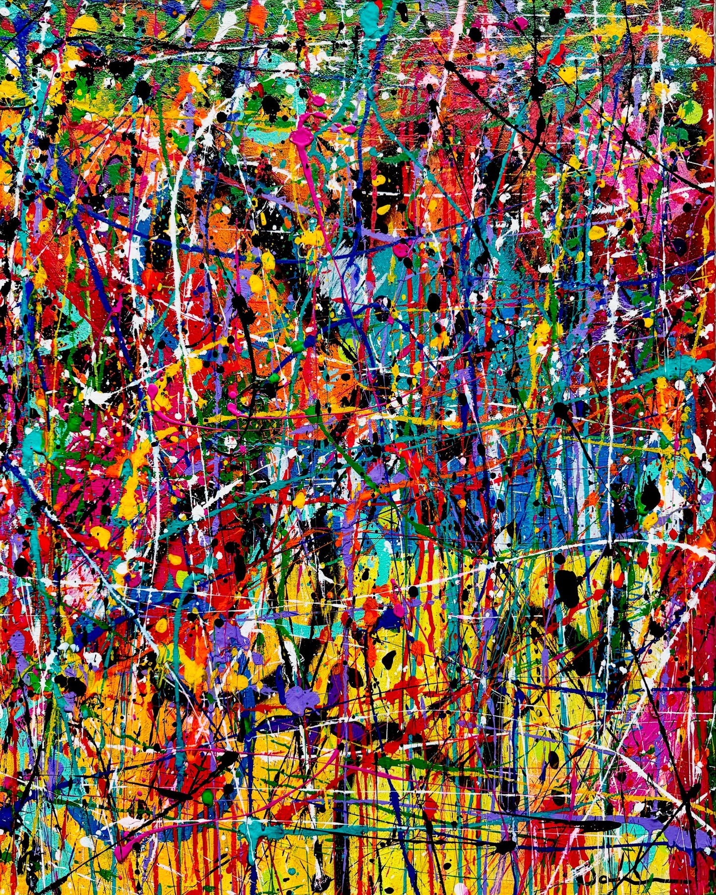 1-Featured - Unapologetically Alive (24x30) - Original Abstract Mixed media canvas painting