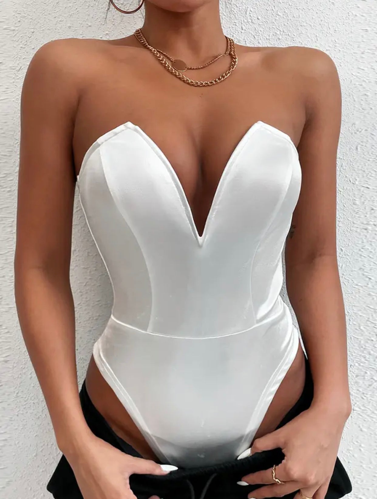 Custom Made: Very Sexy Wedding Bodysuit To Wear With Your Wedding Skir –  Dani Wilson Designs