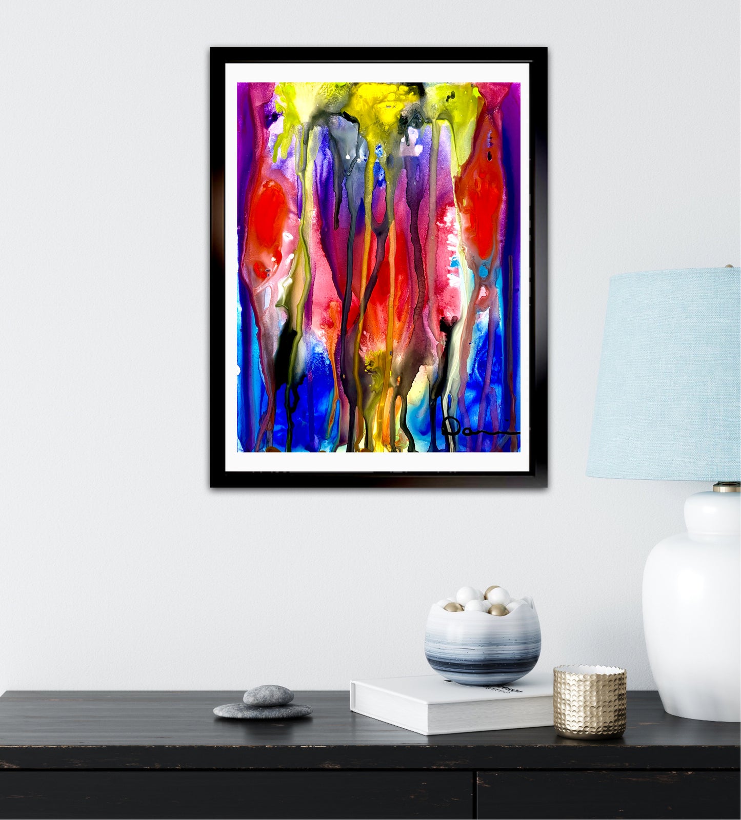 You Melt My Heart (11x14) Gouache painting on Yasutomo art mineral paper