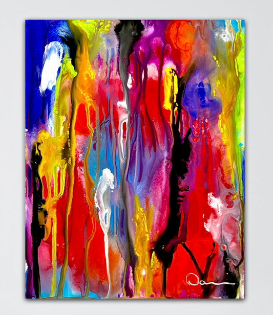 Absolutely gorgeous gouache painting on Yasutomo Art mineral paper (11x14)