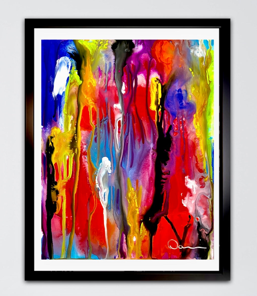 Absolutely gorgeous gouache painting on Yasutomo Art mineral paper (11x14)