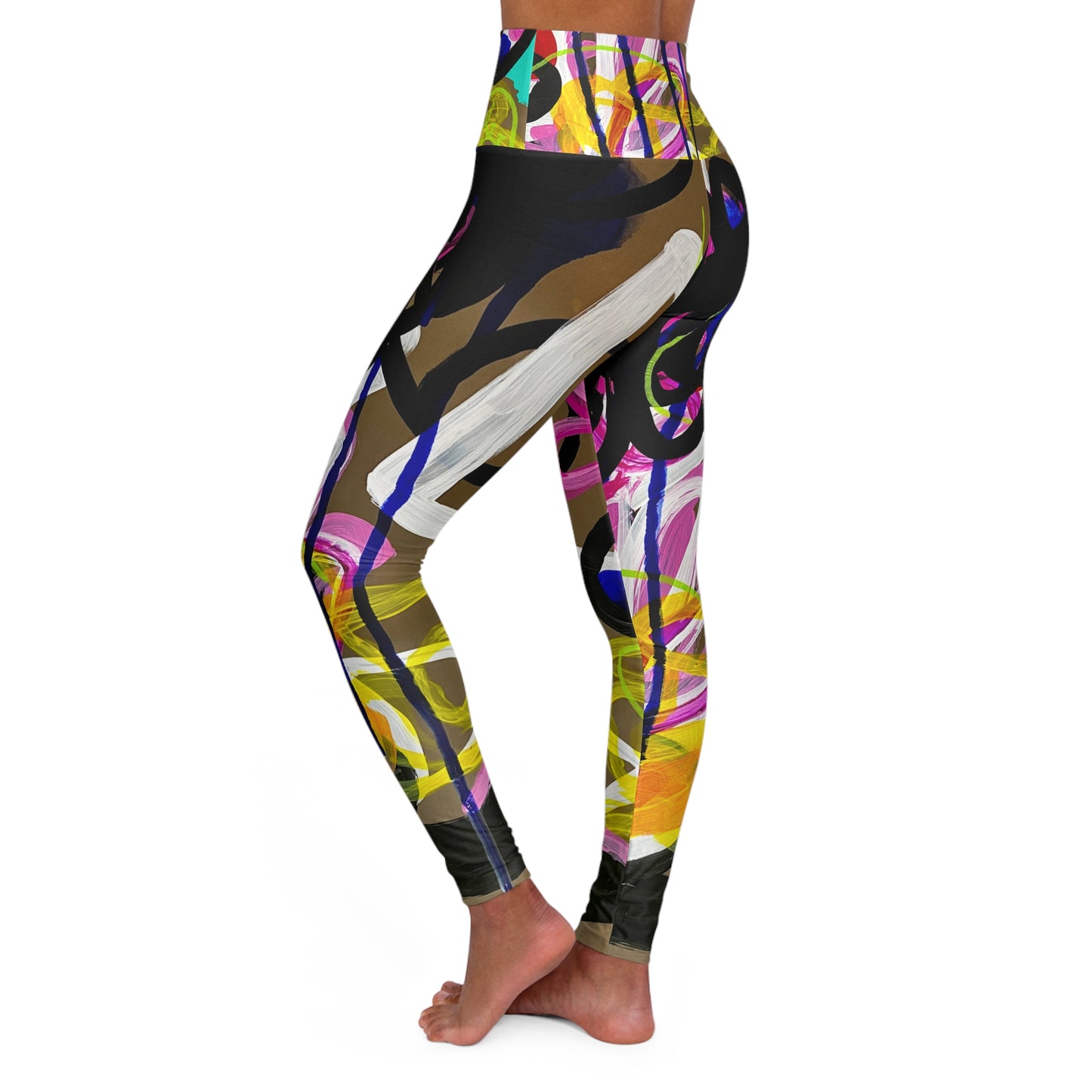High Waisted Leggings (AOP) by Dani Wilson