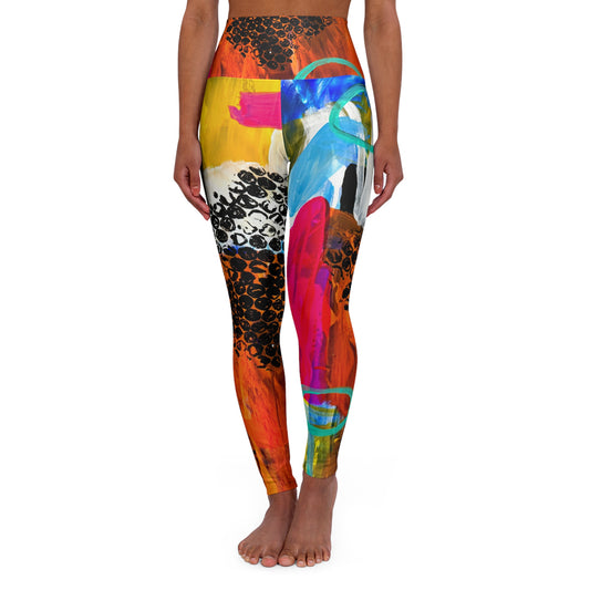 High Waisted Leggings (AOP) by Dani Wilson