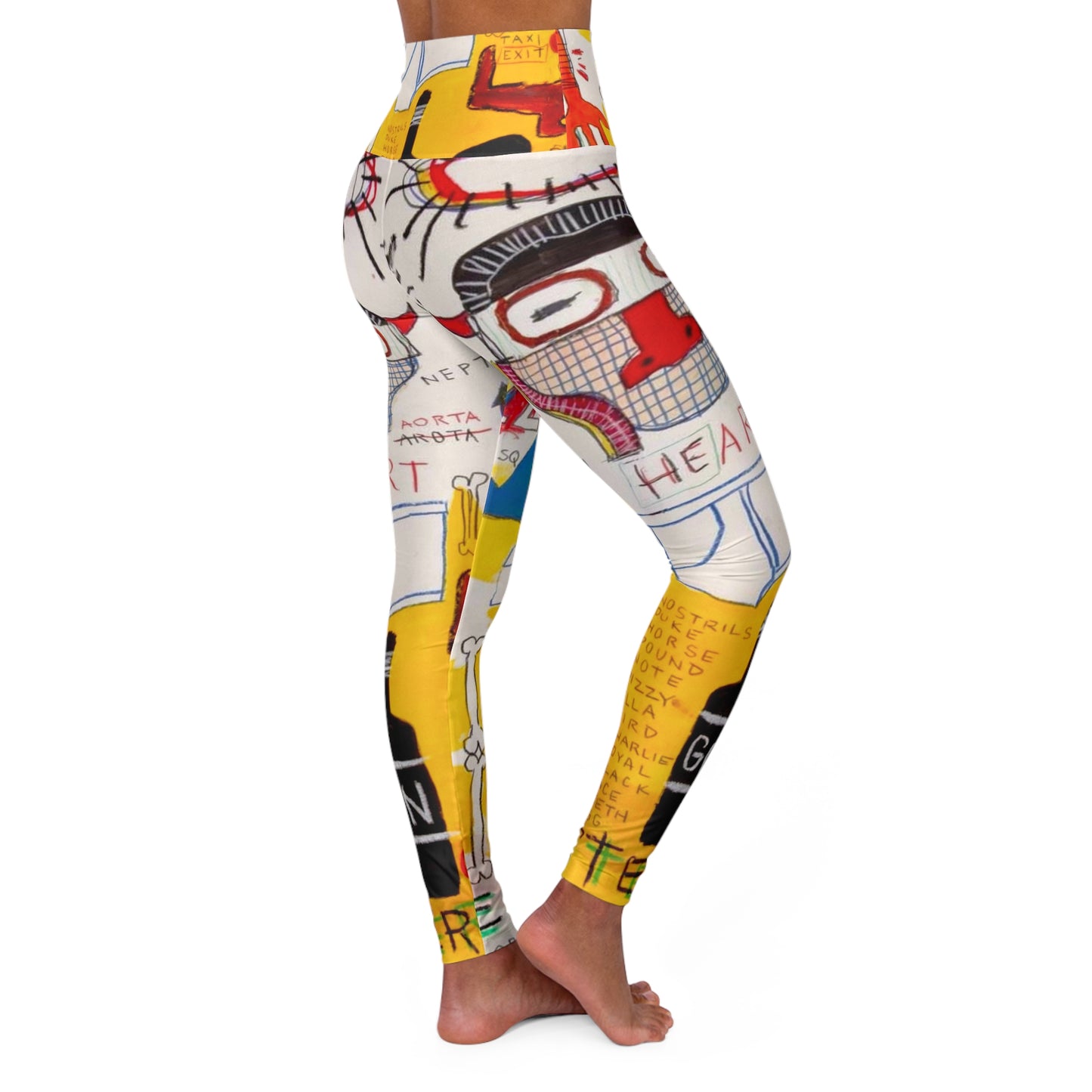 High Waisted Yoga Leggings (AOP) by Dani Wilson
