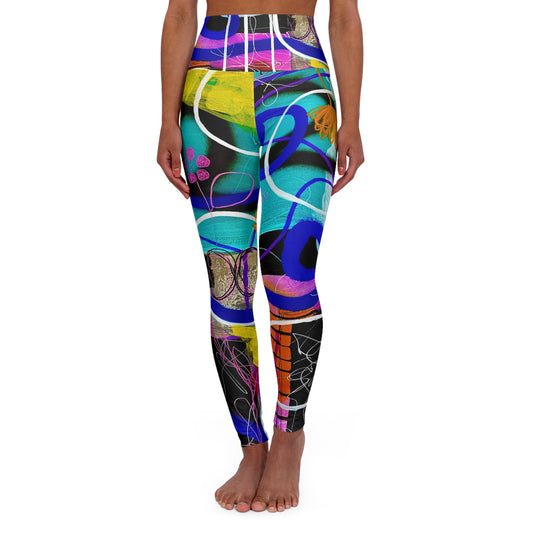 High Waisted Leggings (AOP) by Dani Wilson