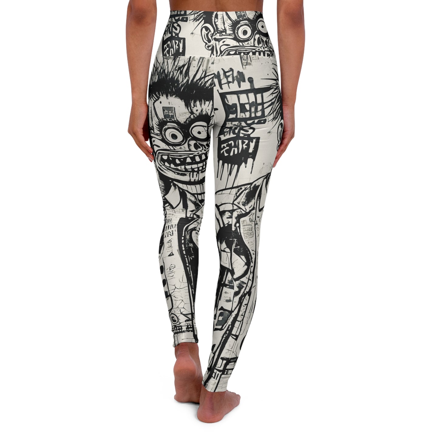 High Waisted Yoga Leggings (AOP)